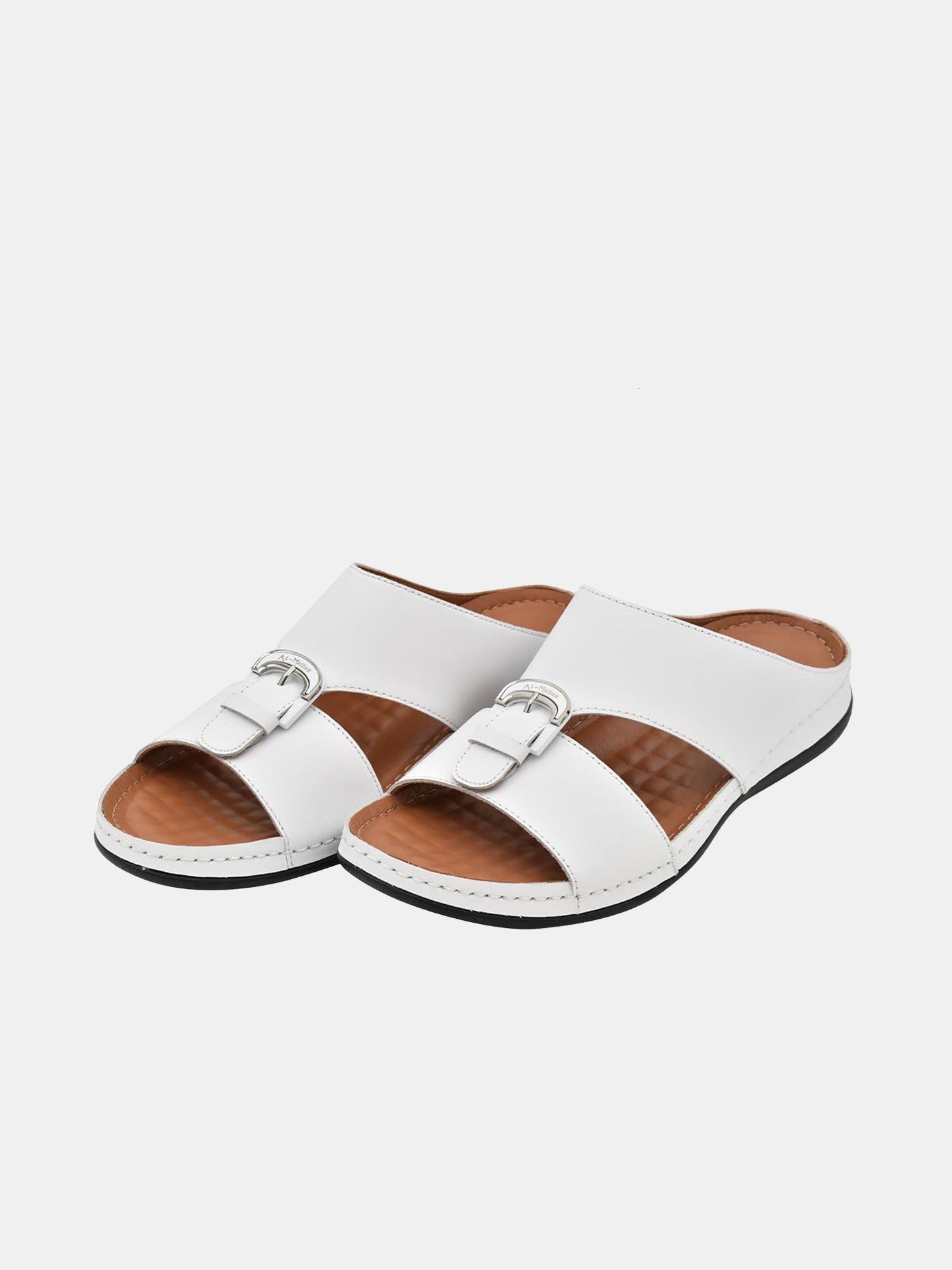 Al Maidan K-792 Men's Arabic Sandals #color_White