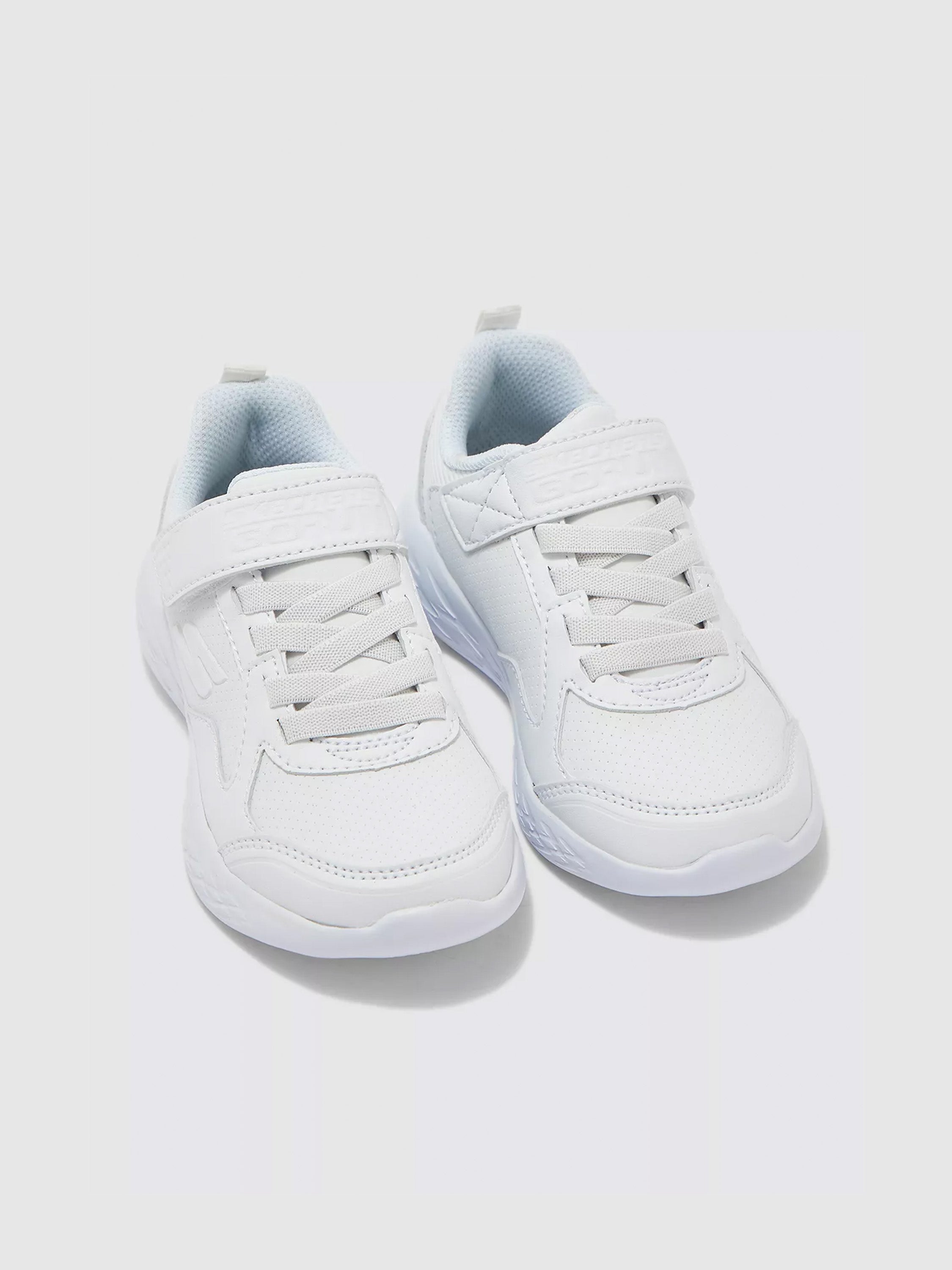 Skechers Boys GOrun 600 - Farrox Shoes #color_White