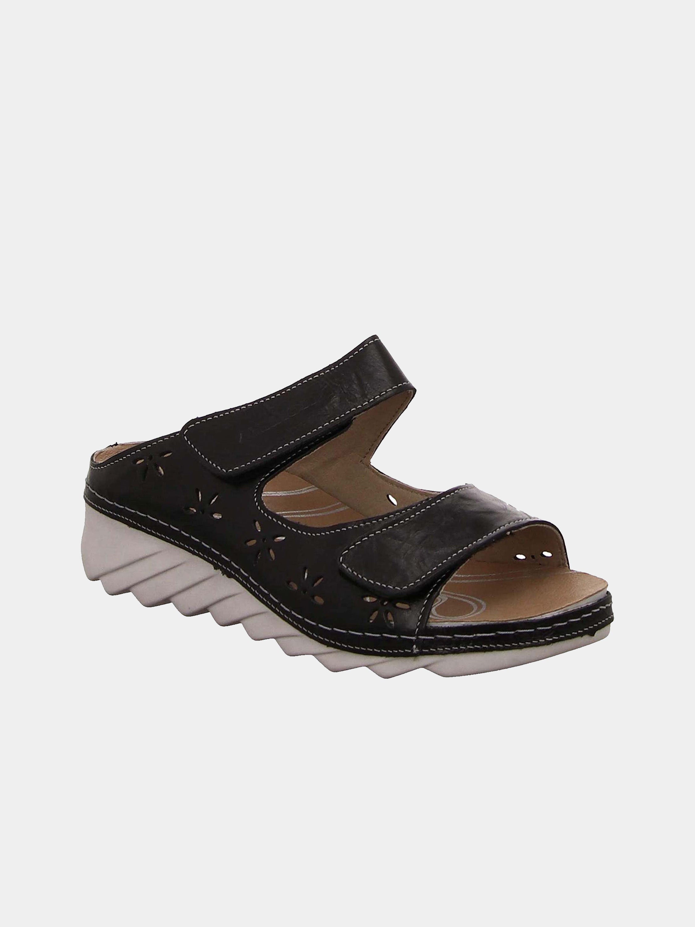 Romika Women's Salem 08 Slider Sandals #color_Black