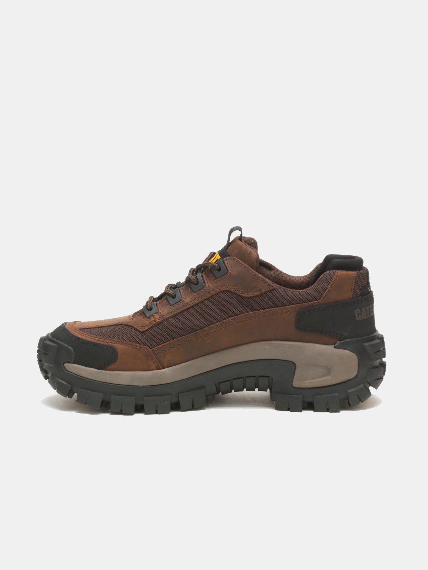 Caterpillar Men's Invader Steel Toe Work Shoe #color_Brown