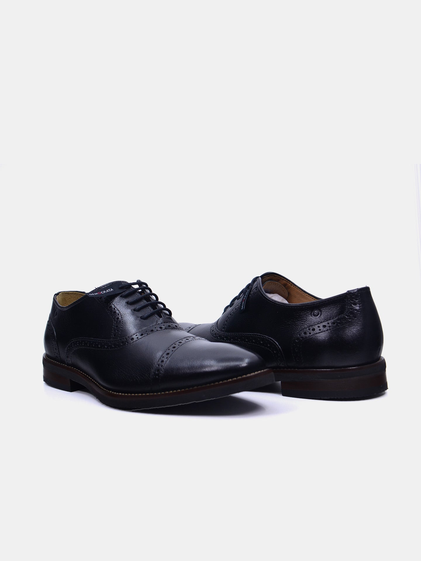 Democrata Men's Roy Lace Up Shoes #color_Black