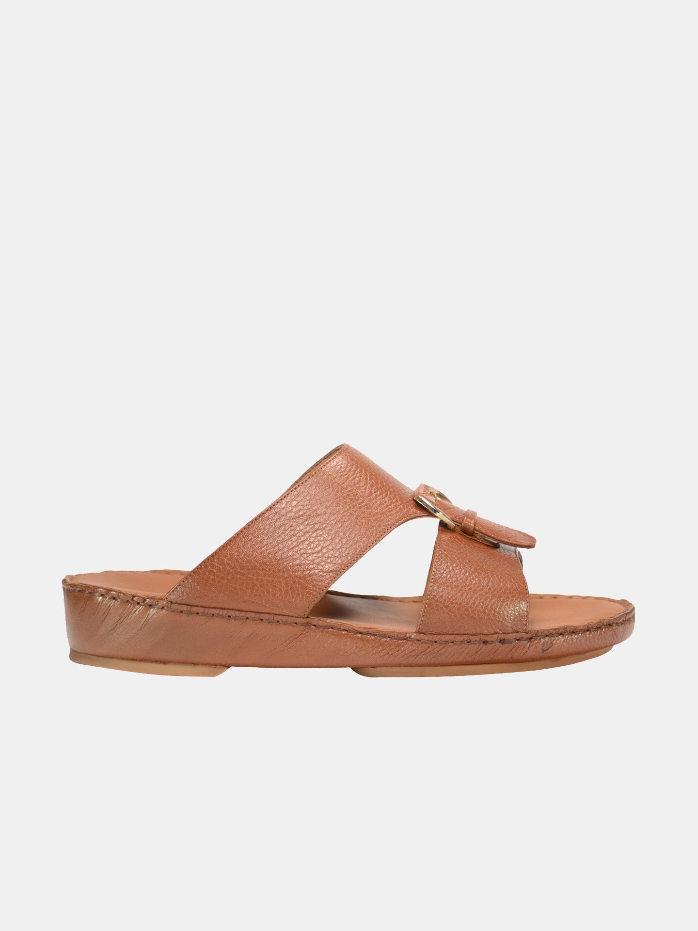 Barjeel Uno 004119 Grain Leather Arabic Sandals #color_Tan