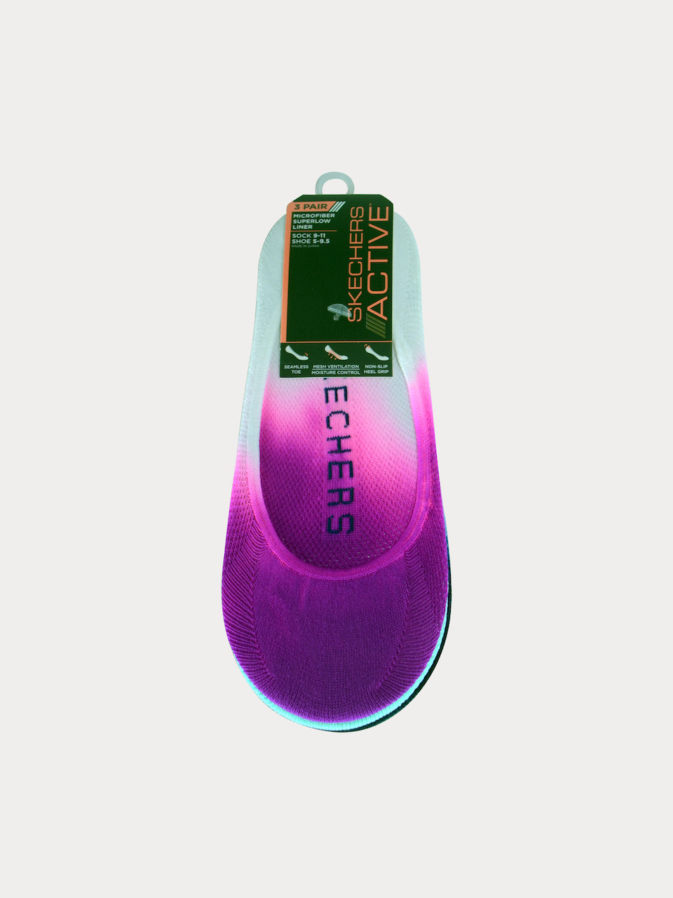 Skechers Women 3 Pack Non Terry Microfiber Super low Liner Socks #color_Multi
