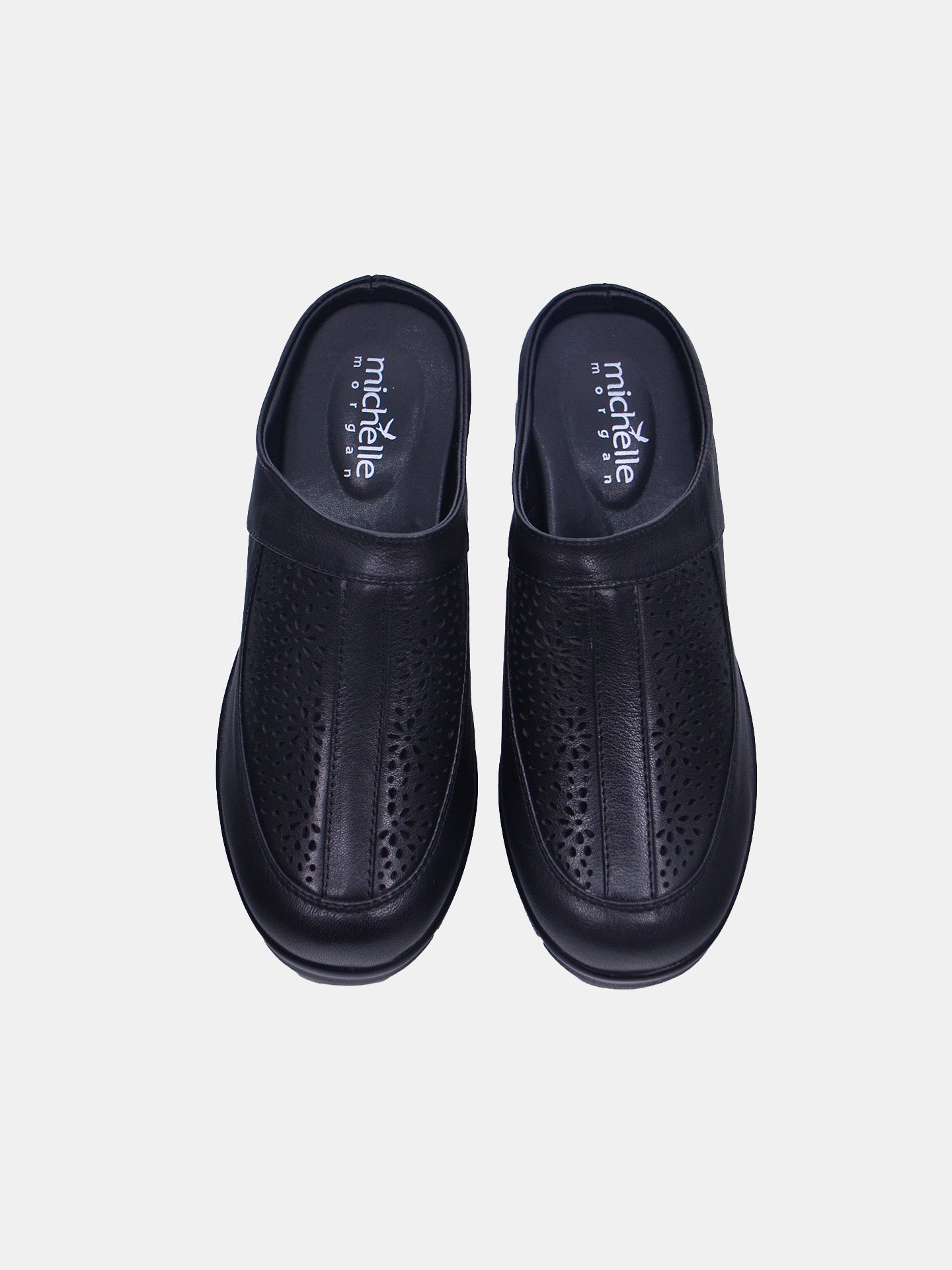 Michelle Morgan 18397-221 Women's Flat Sandals #color_Black