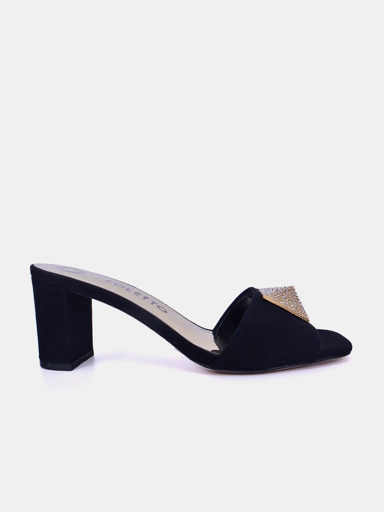 Poletto 4183174 Women's Heeled Sandals #color_Black