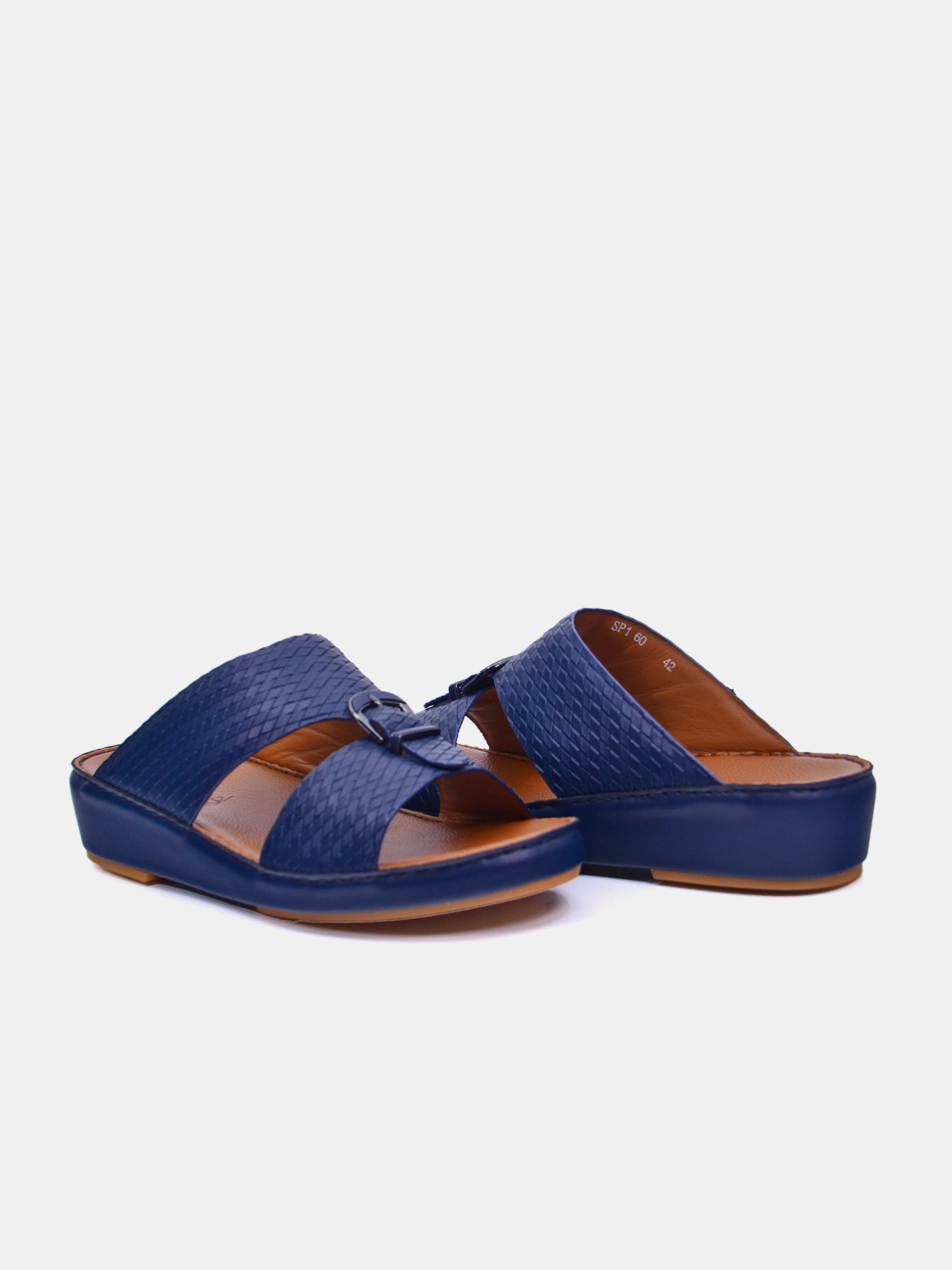Barjeel Uno SP1-60 Men's Arabic Sandals #color_Blue