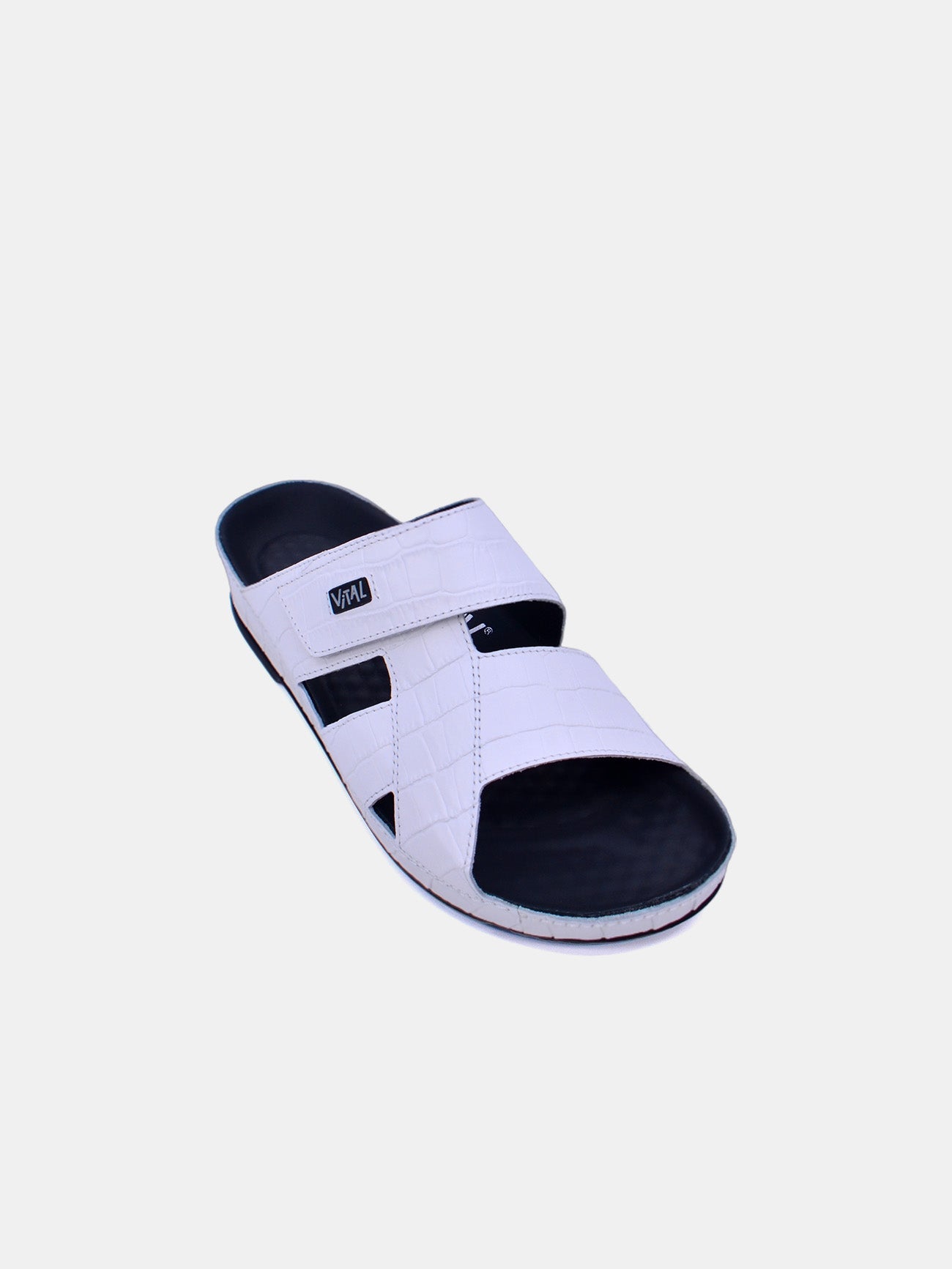 Vital 74004S Men's Slider Sandals #color_White