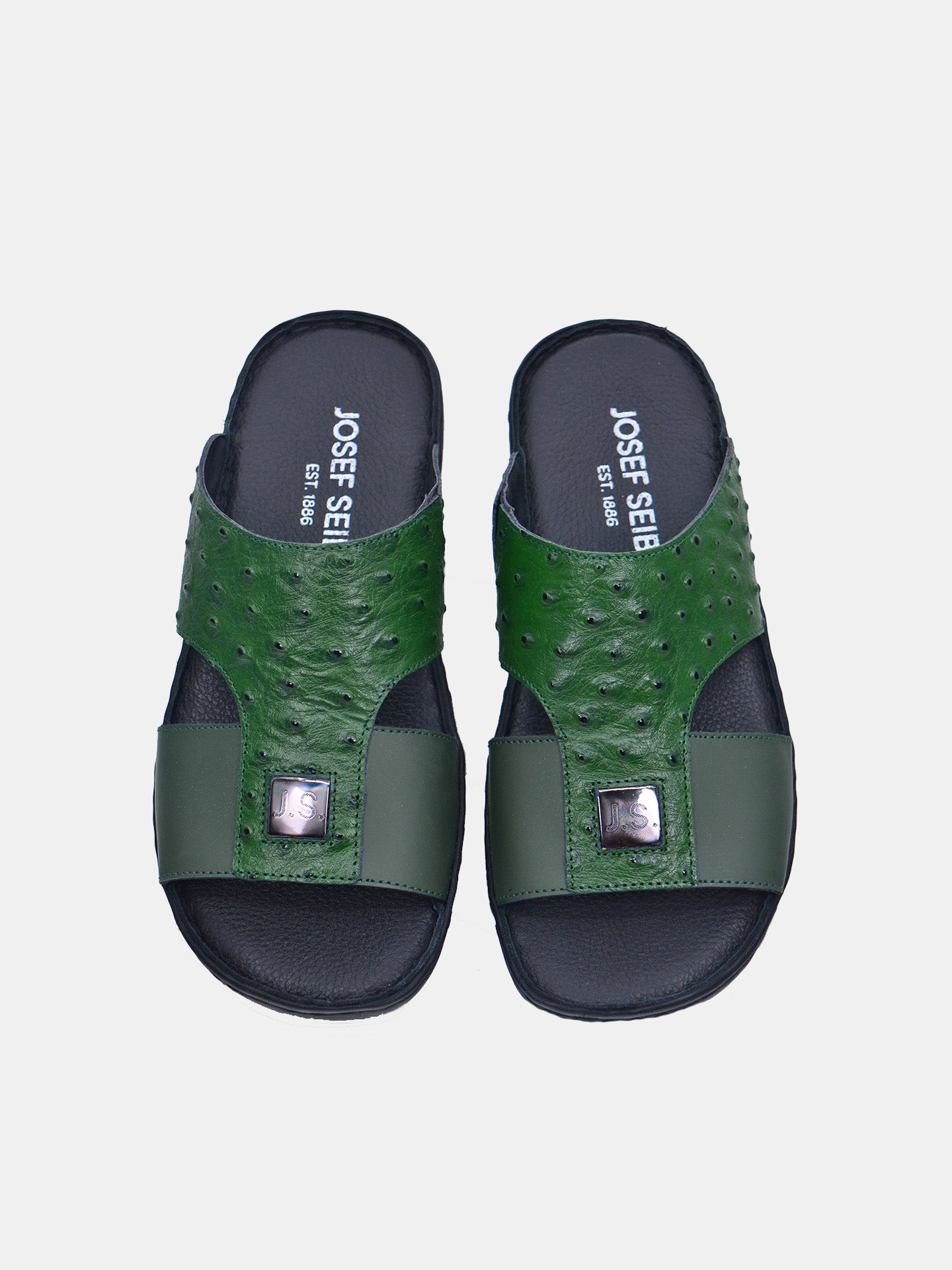 Josef Seibel 44189 Men's Slider Sandals #color_Green