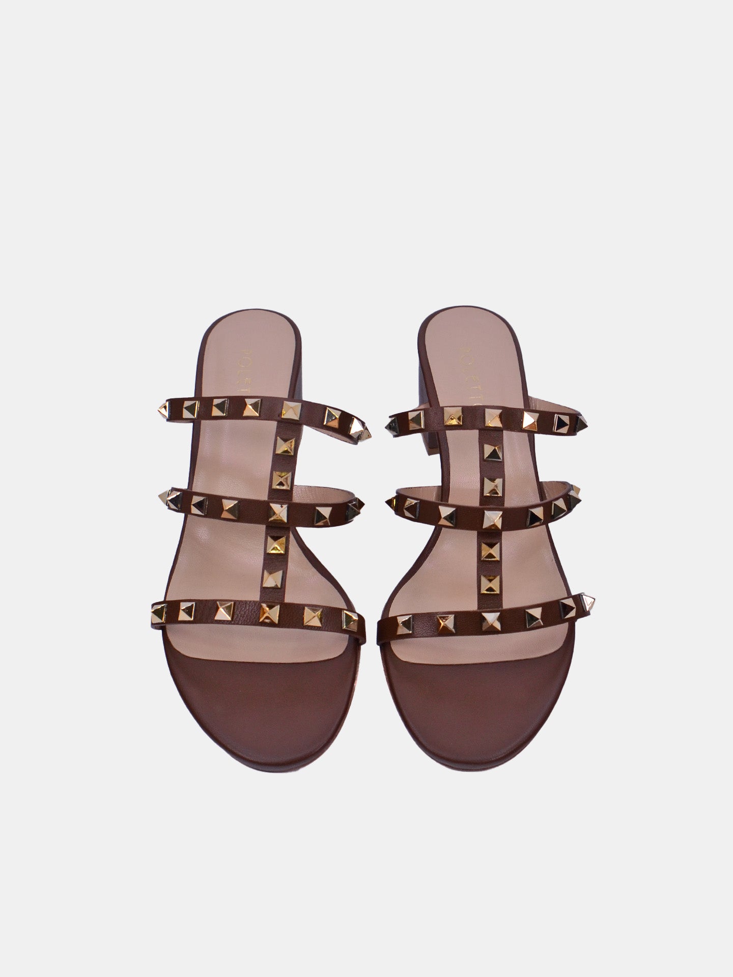 Poletto 16984 Women's Heeled Sandals #color_Bronze