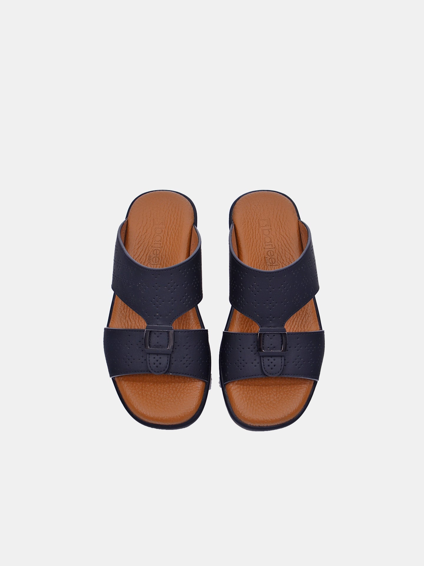 Barjeel Uno MSA-119 Boys Arabic Sandals #color_Black