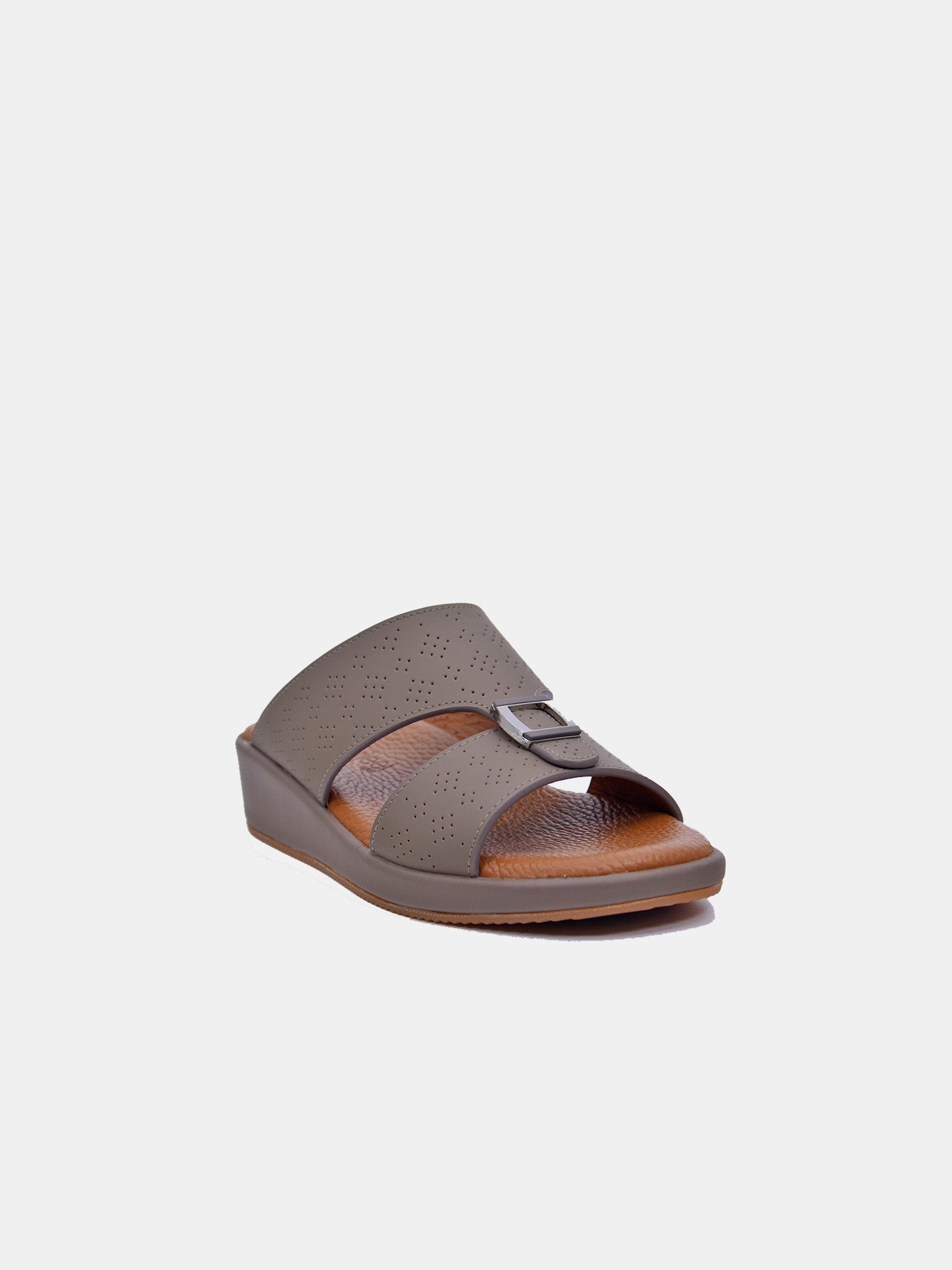 Barjeel Uno MSA-119 Boys Arabic Sandals #color_Grey