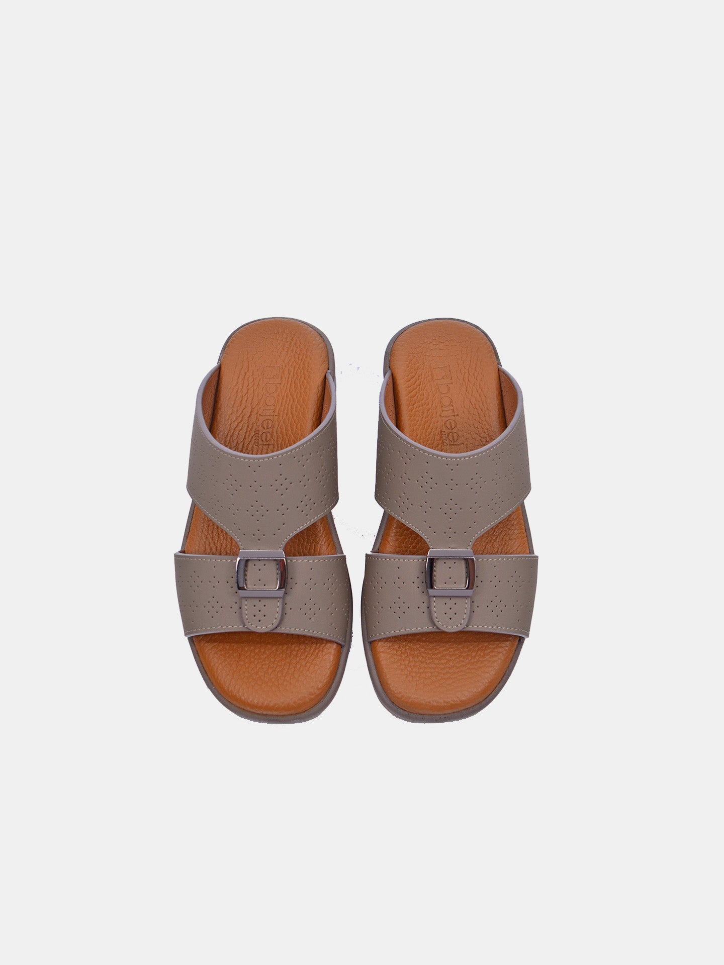 Barjeel Uno MSA-119 Boys Arabic Sandals #color_Grey