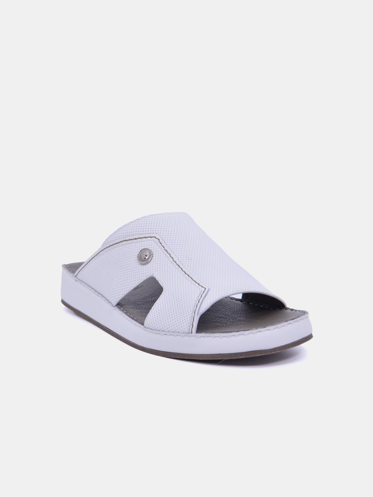 Barjeel Uno C357-21 Men's Arabic Sandals #color_White