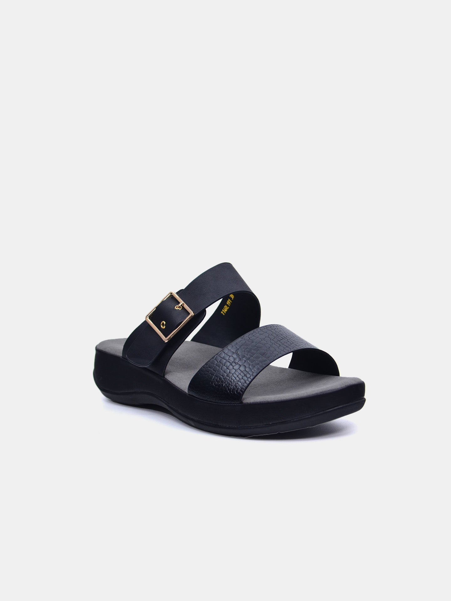 Michelle Morgan 114RL191 Women's Flat Sandals #color_Black