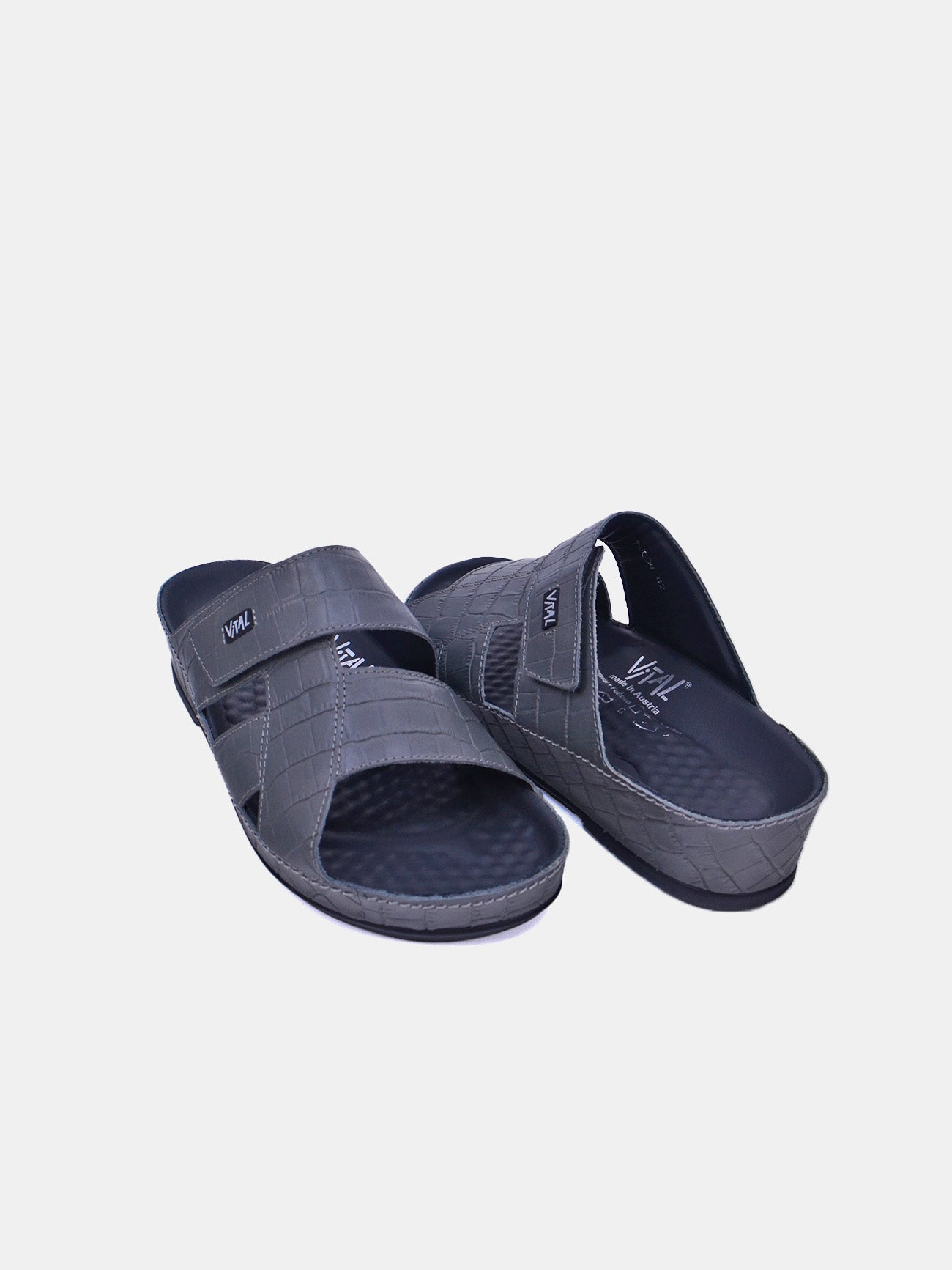 Vital 74004S Men's Slider Sandals #color_Grey