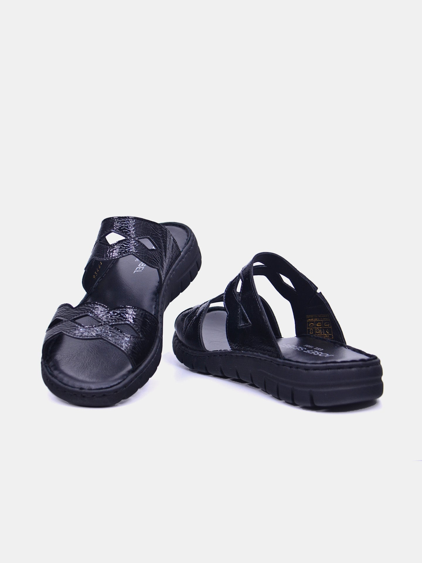 Josef Seibel 93466 Women's Flat Sandals #color_Black