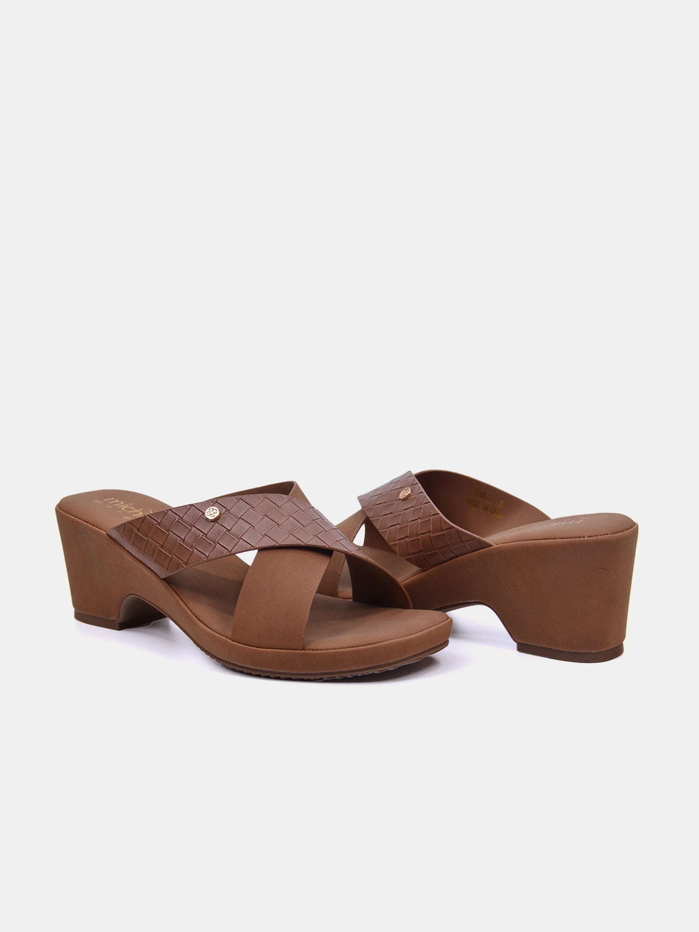 Michelle Morgan 114RJ211 Women's Heeled Sandals #color_Brown