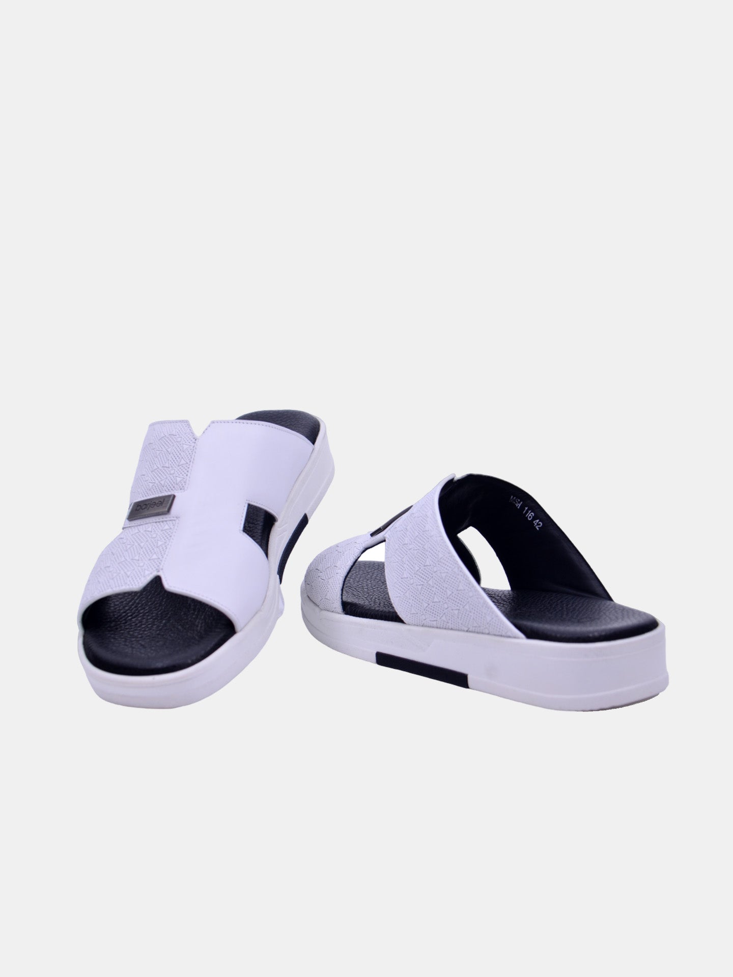 Barjeel Uno MSA-116 Men's Arabic Sandals #color_White