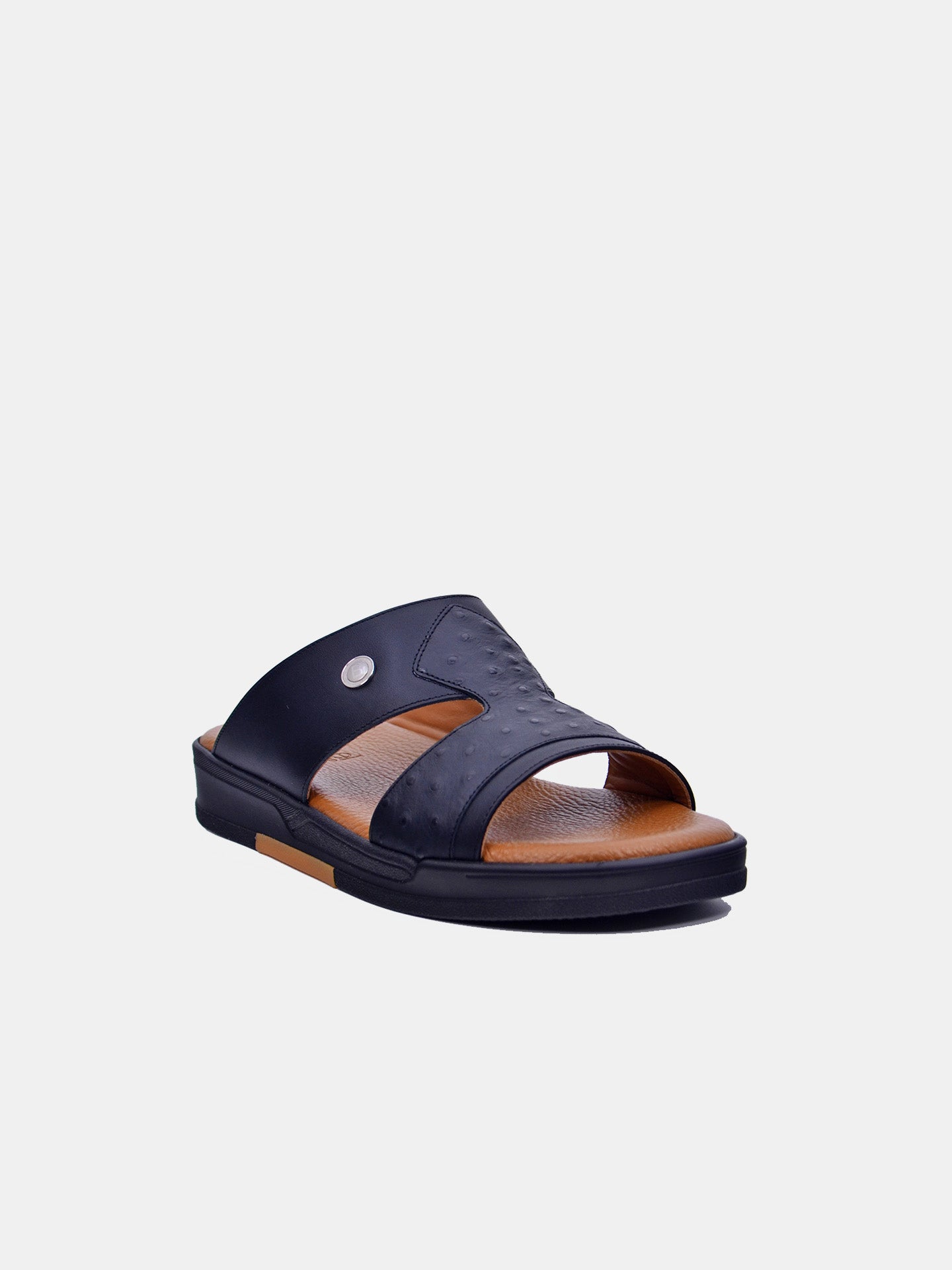 Barjeel Uno VTKB-03 Men's Arabic Sandals #color_Black