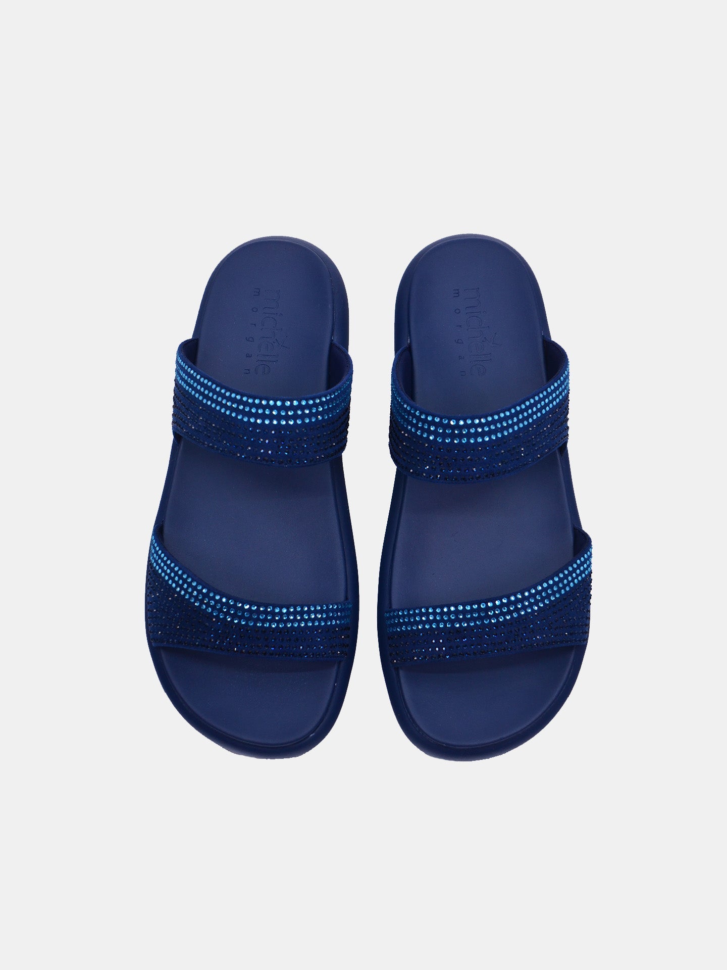 Michelle Morgan 114RC71I Women's Flat Sandals #color_Blue