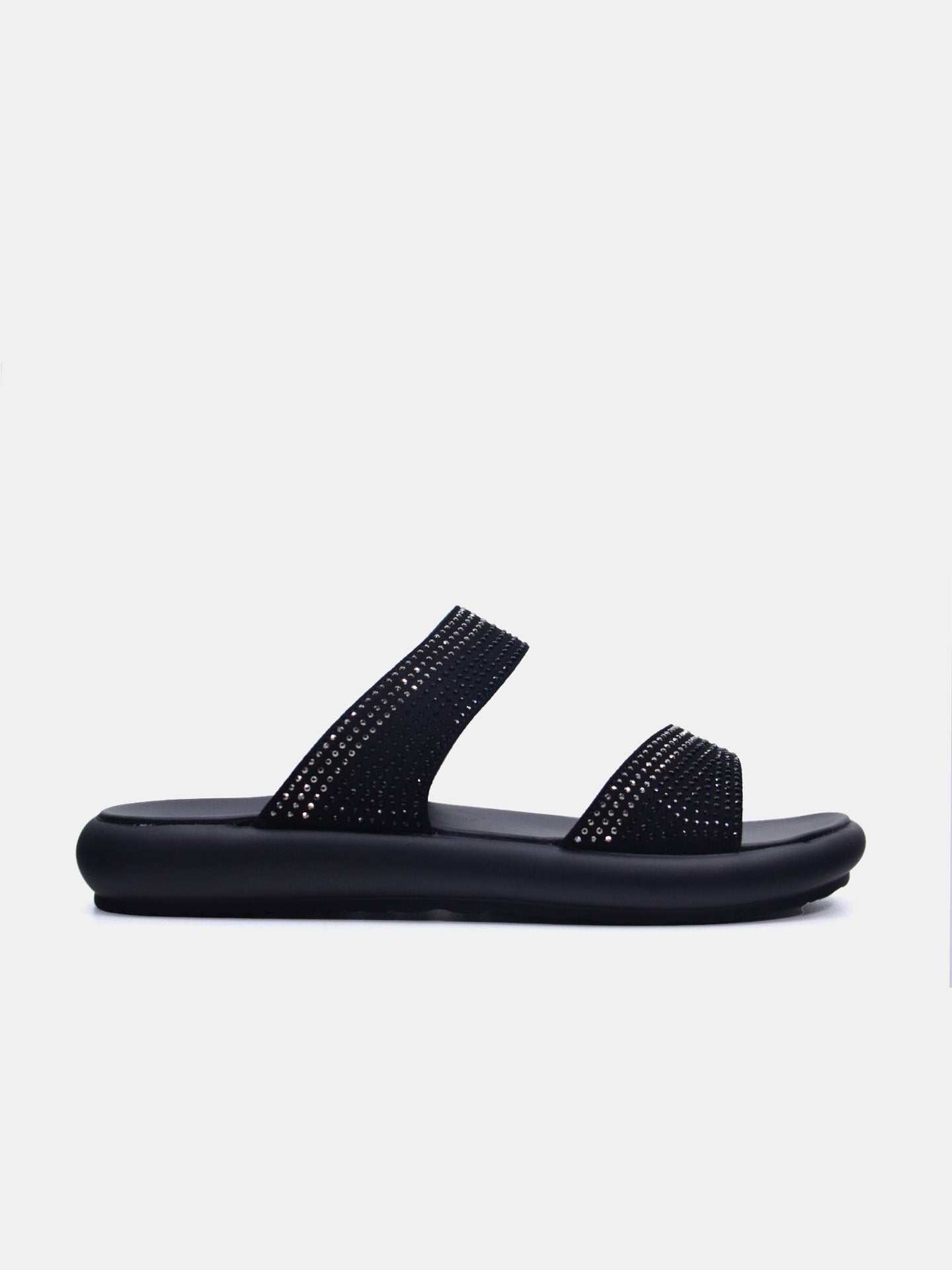 Michelle Morgan 114RC71I Women's Flat Sandals #color_Black