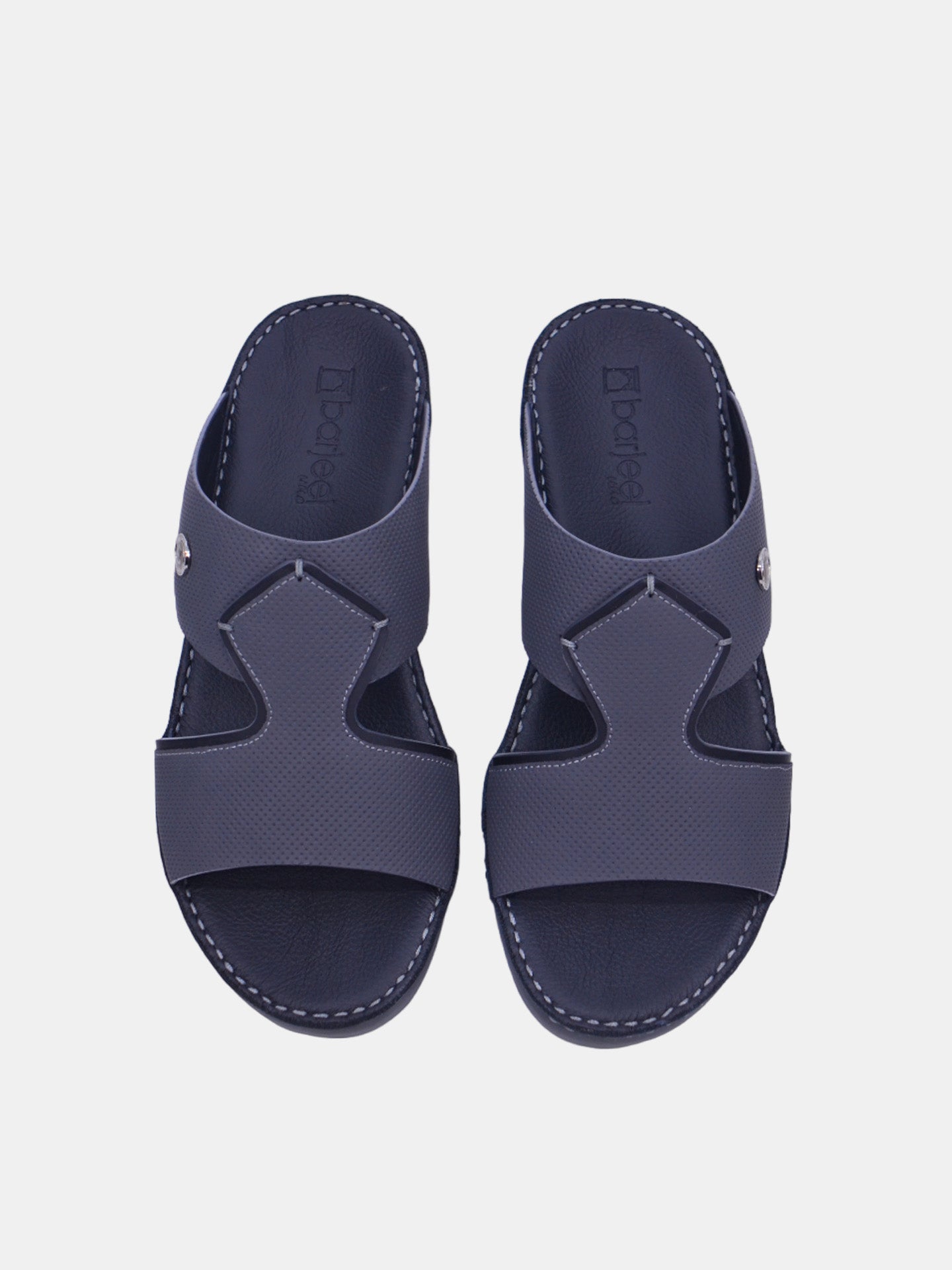 Barjeel Uno BSP1-51 Men's Arabic Sandals #color_Grey