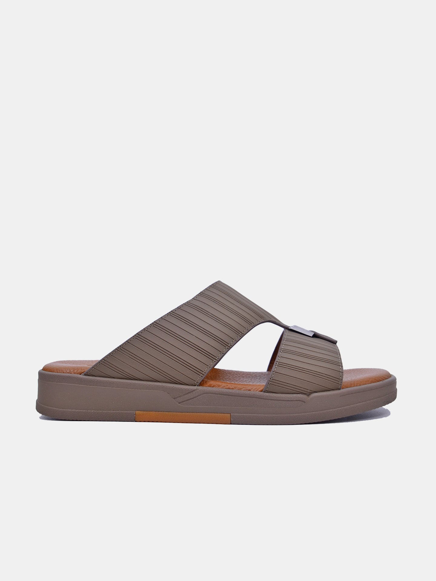 Barjeel Uno MSA-103 Men's Arabic Sandals #color_Brown