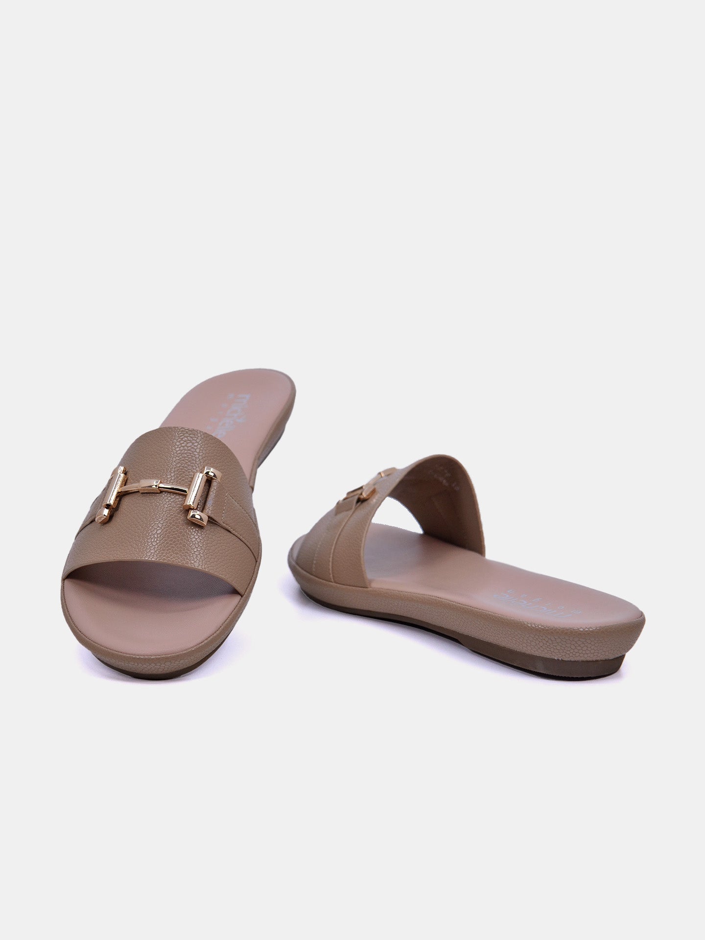 Michelle Morgan 114RC676 Women's Flat Sandals #color_Brown