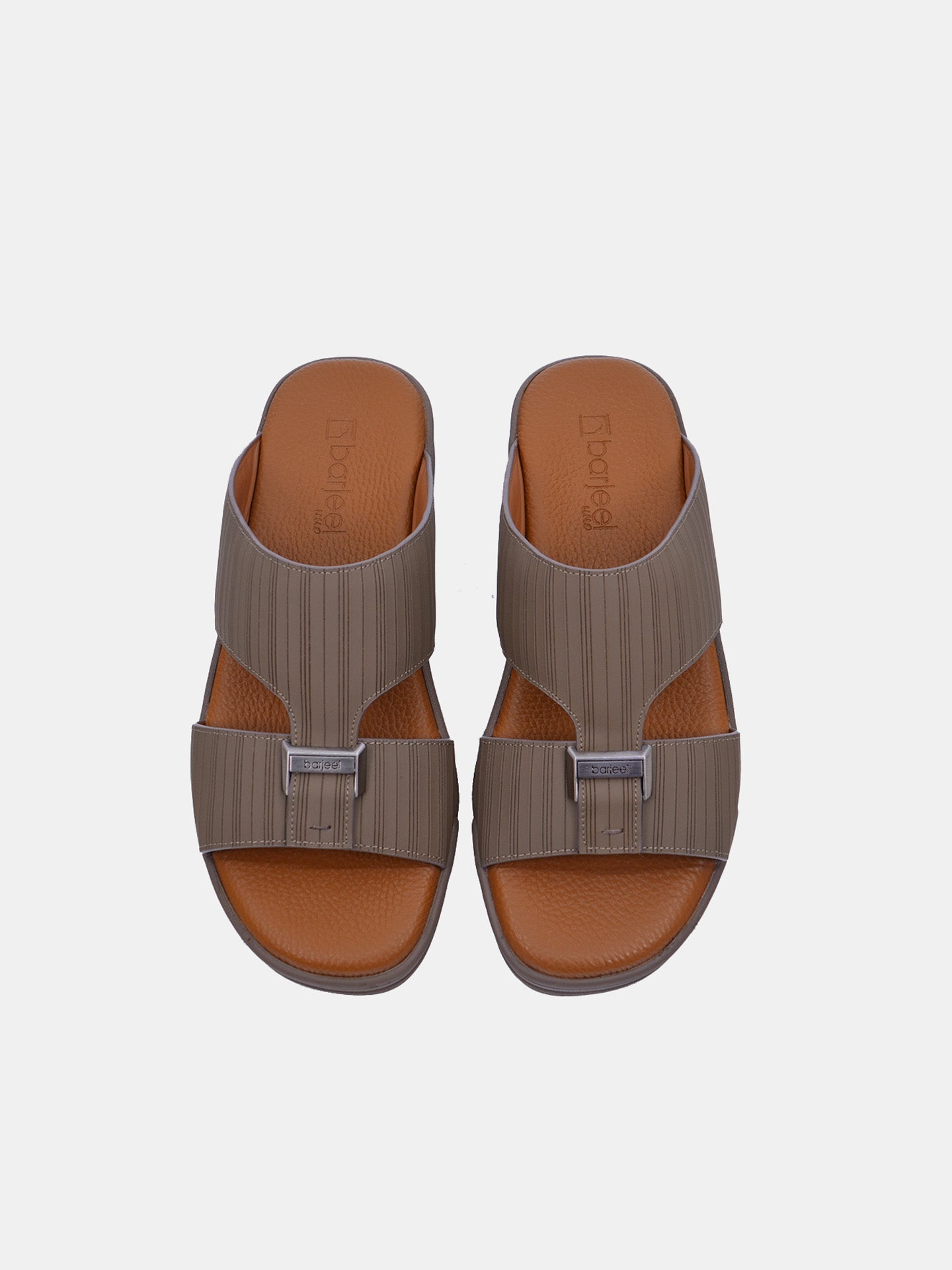 Barjeel Uno MSA-103 Men's Arabic Sandals #color_Brown