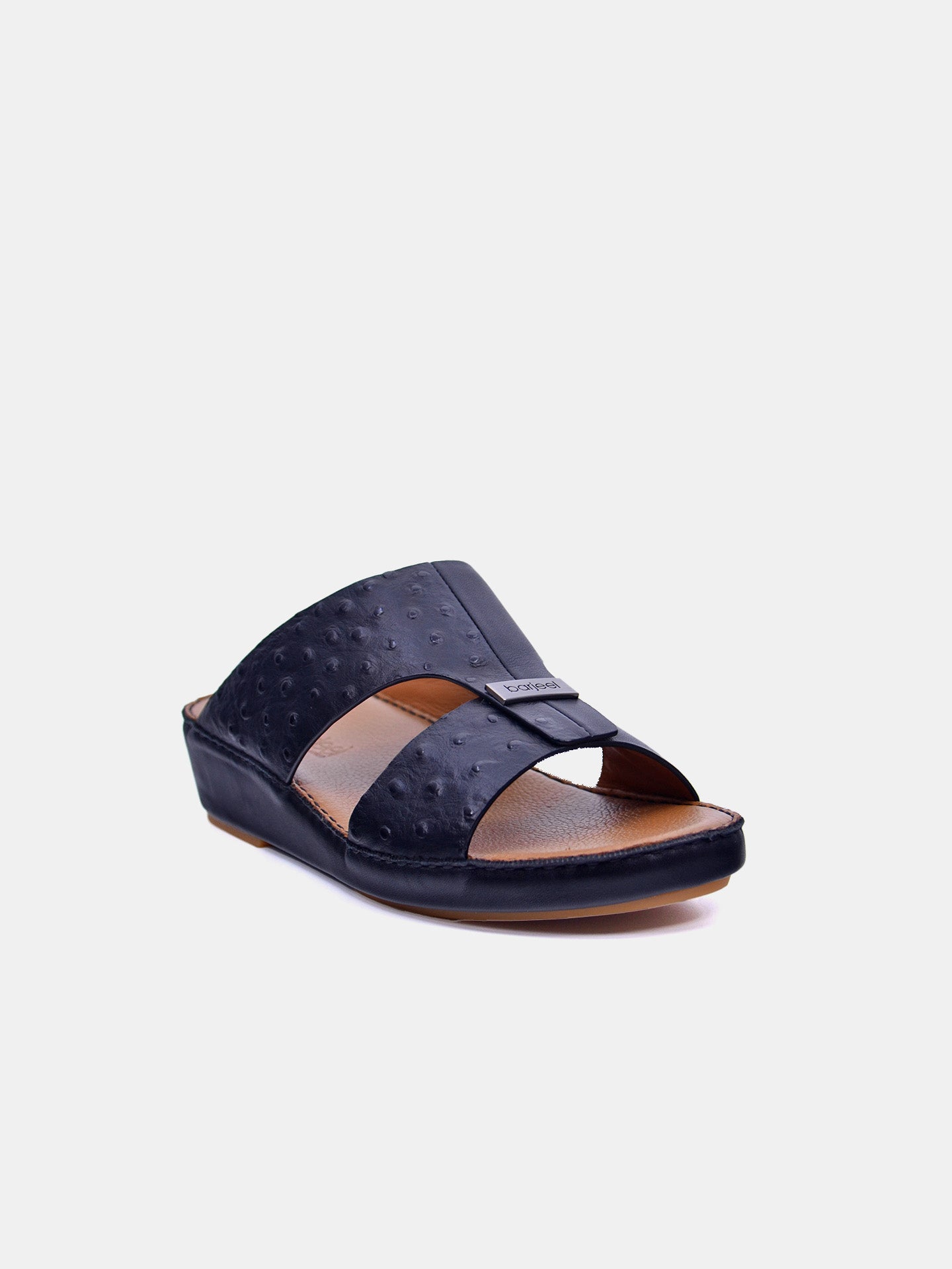 Barjeel Uno SP-188 Men's Arabic Sandals #color_Black