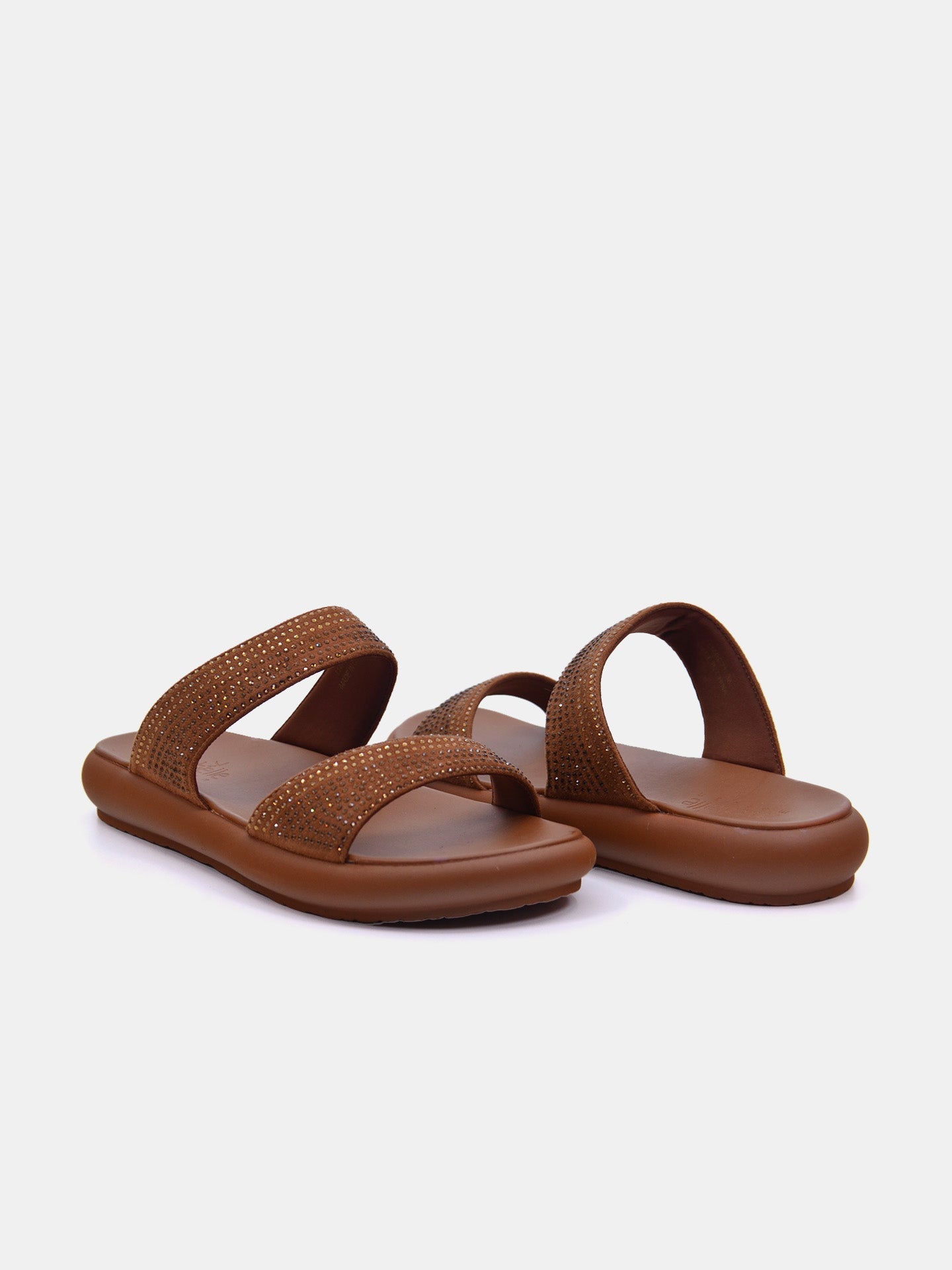 Michelle Morgan 114RC71I Women's Flat Sandals #color_Brown