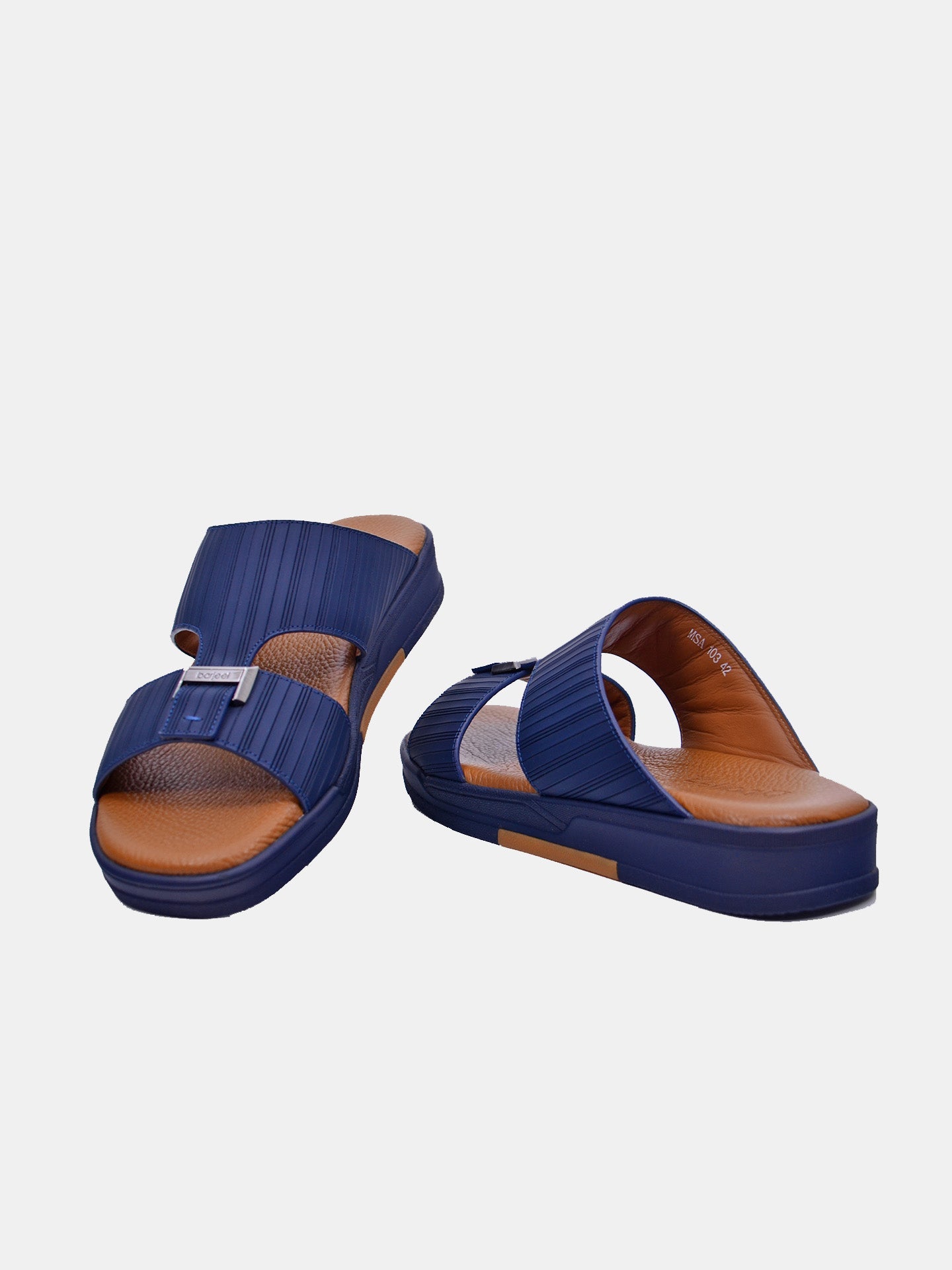 Barjeel Uno MSA-103 Men's Arabic Sandals #color_Blue