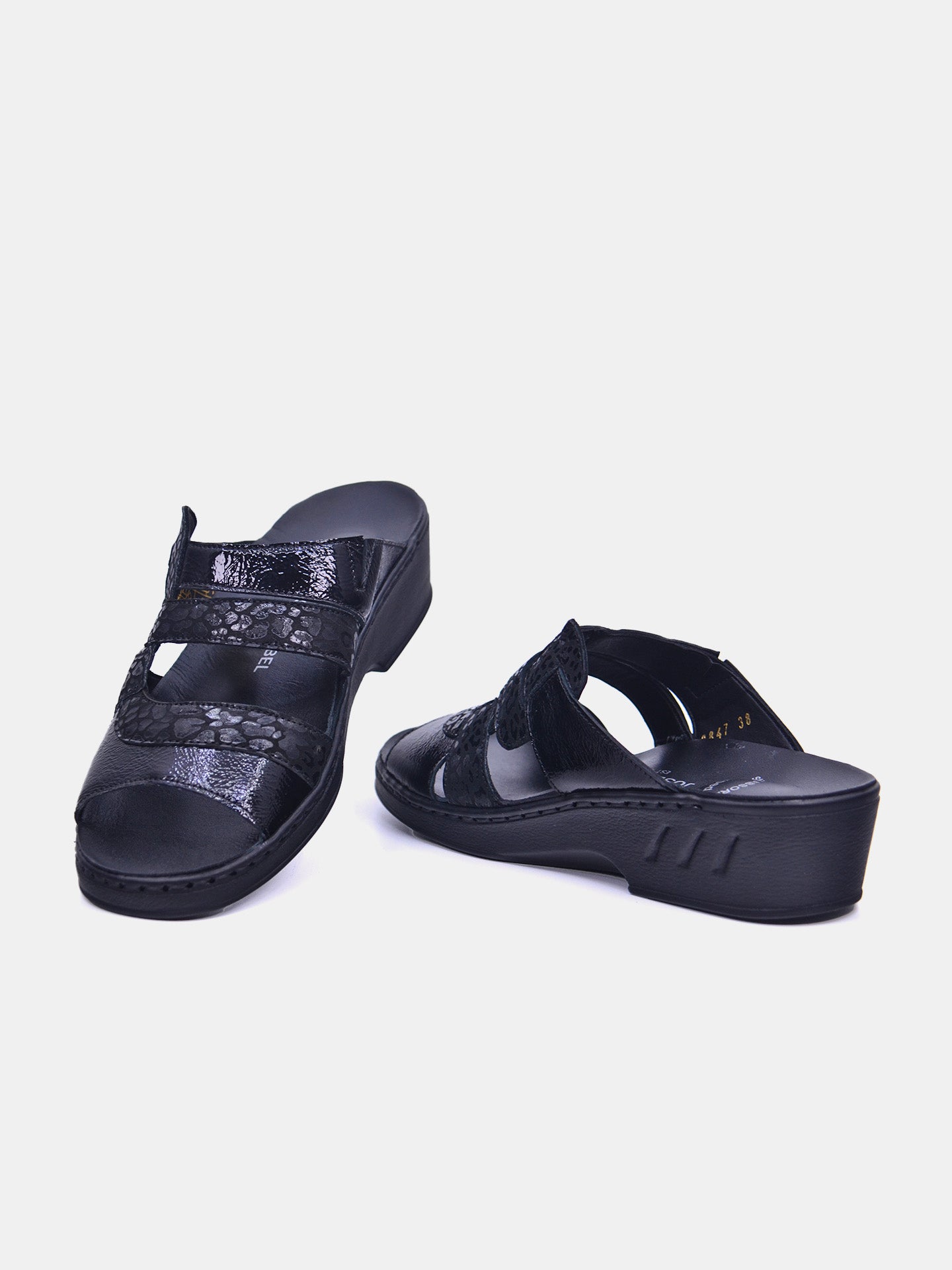 Josef Seibel 08847 Women's Flat Sandals #color_Black