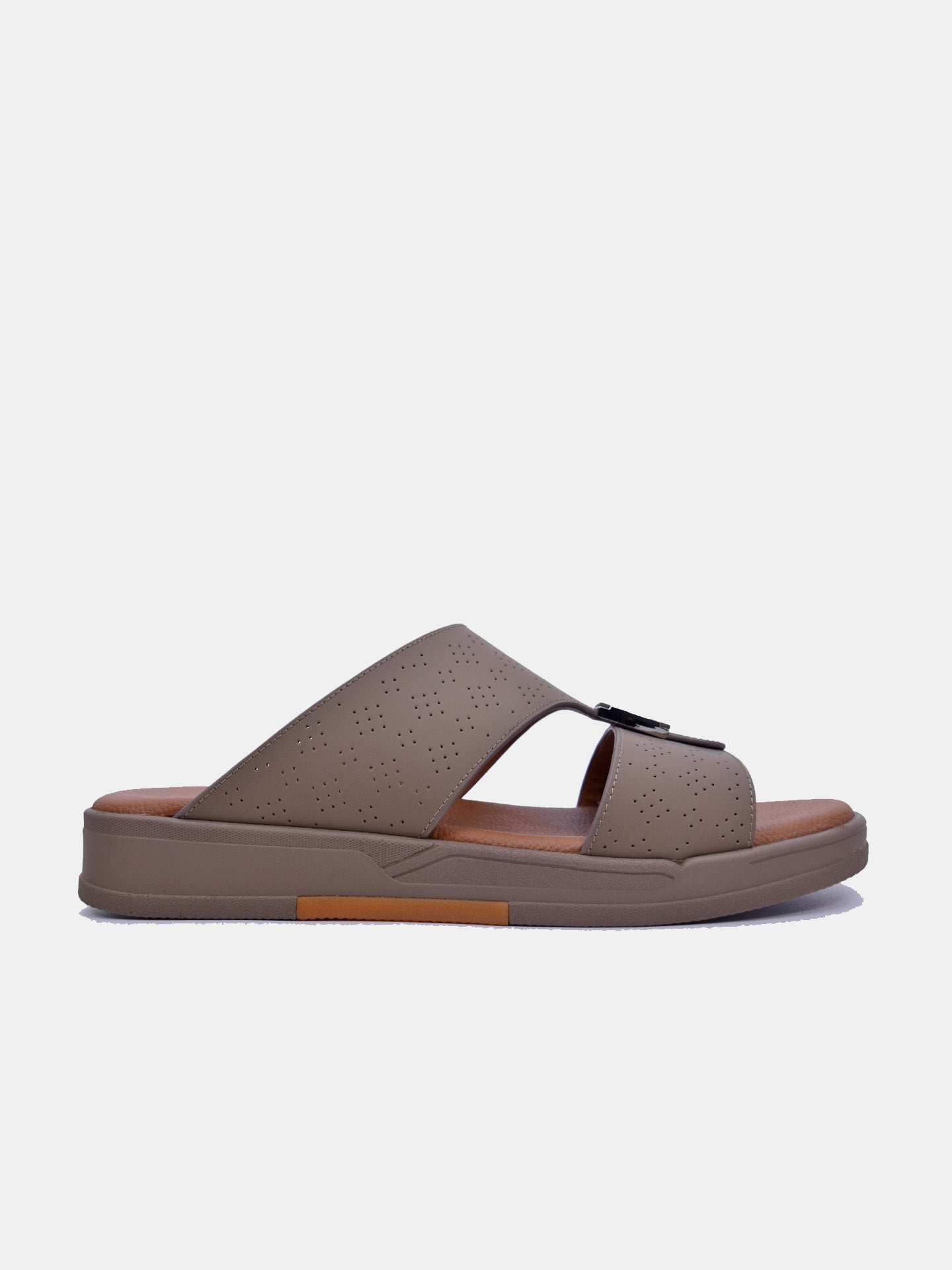 Barjeel Uno MSA-119 Boys Arabic Sandals #color_Brown