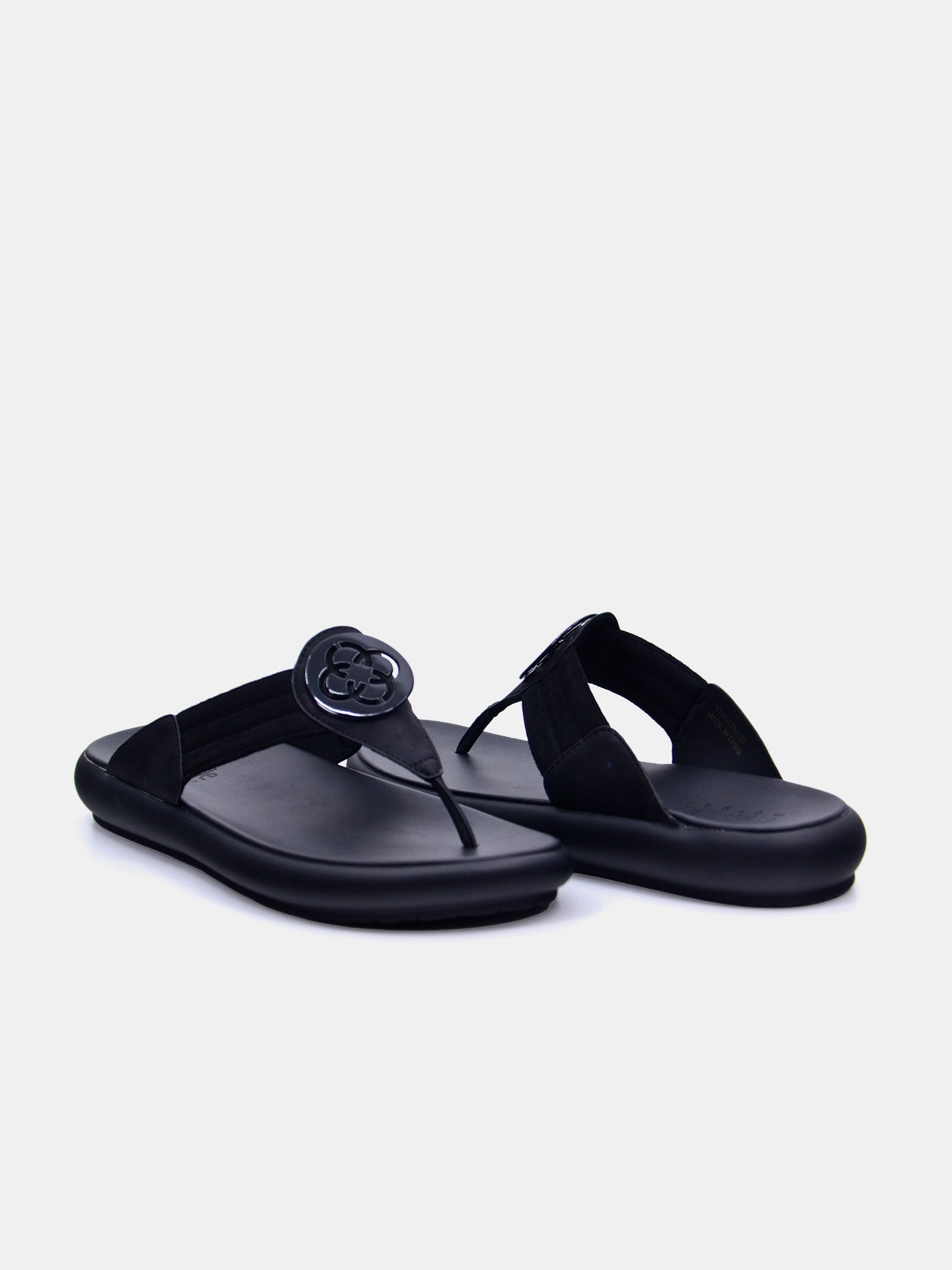 Michelle Morgan 114RC71H Women's Flat Sandals #color_Black
