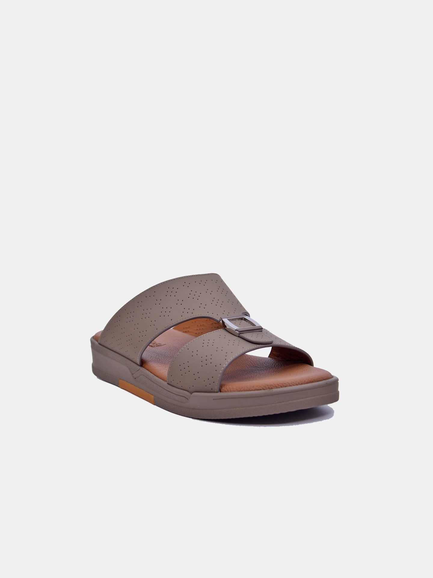 Barjeel Uno MSA-119 Boys Arabic Sandals #color_Brown