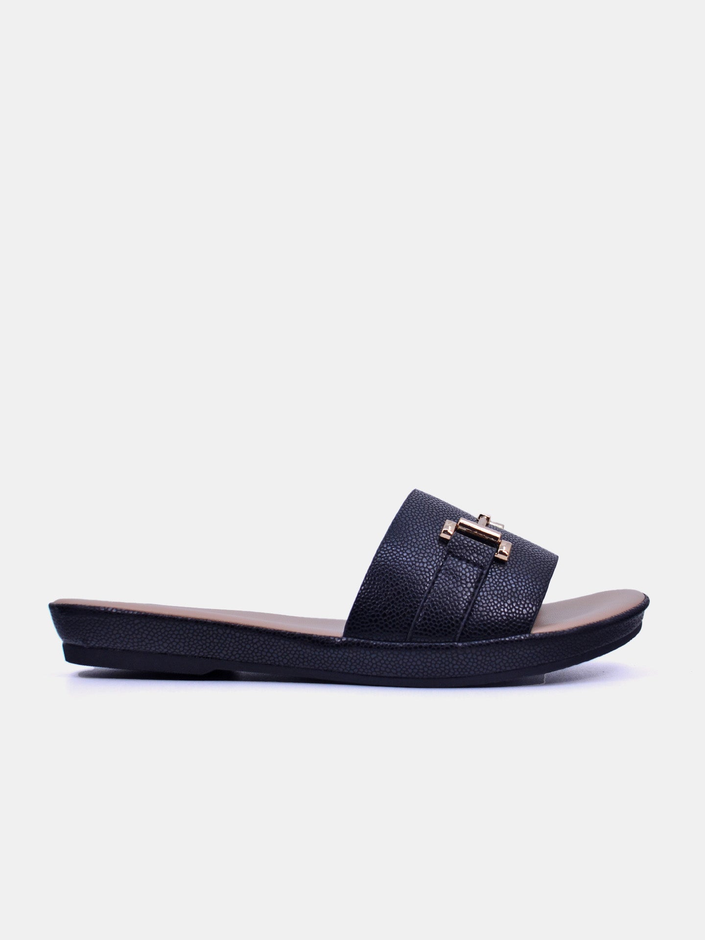 Michelle Morgan 114RC676 Women's Flat Sandals #color_Black