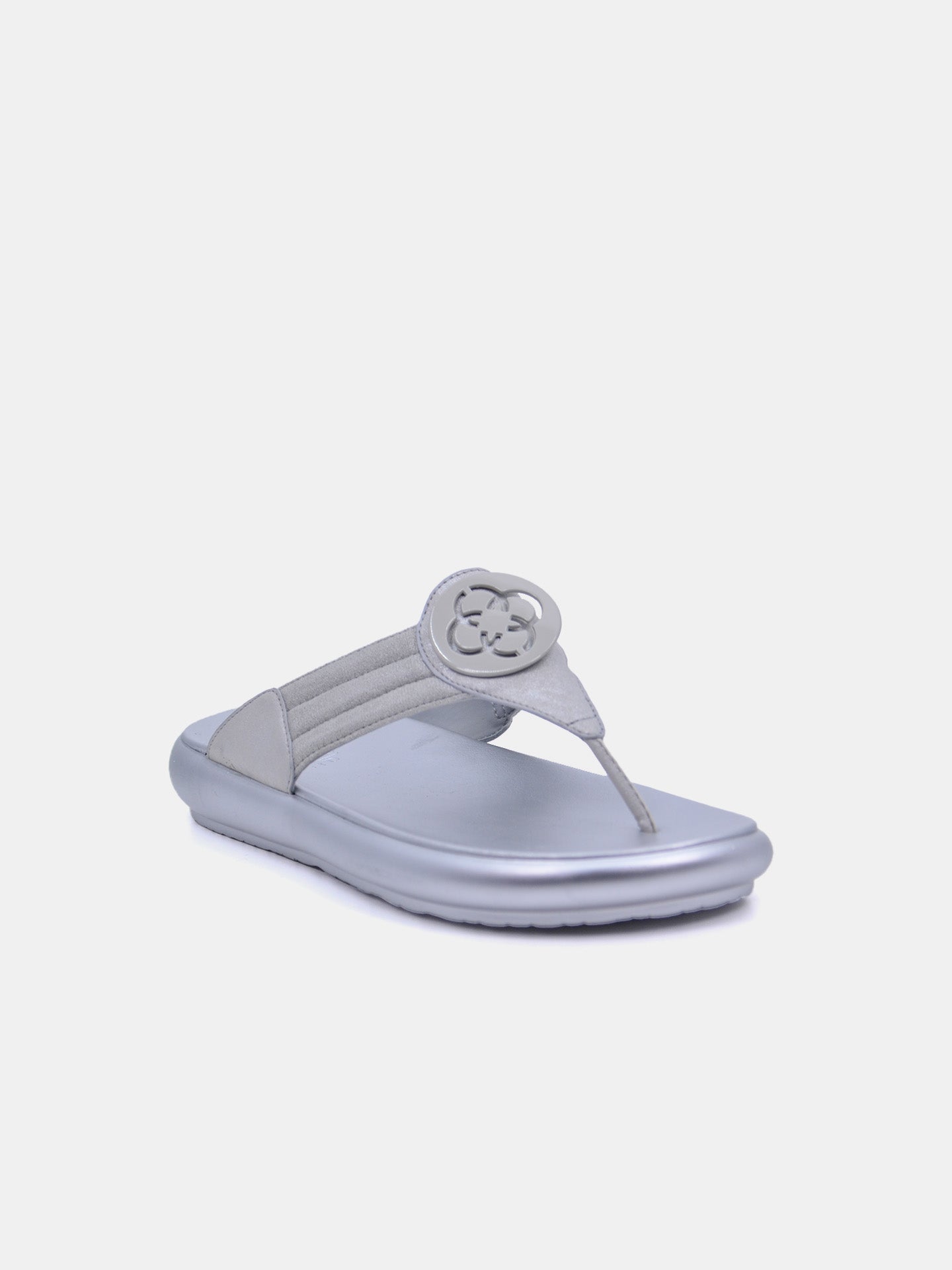 Michelle Morgan 114RC71H Women's Flat Sandals #color_Silver