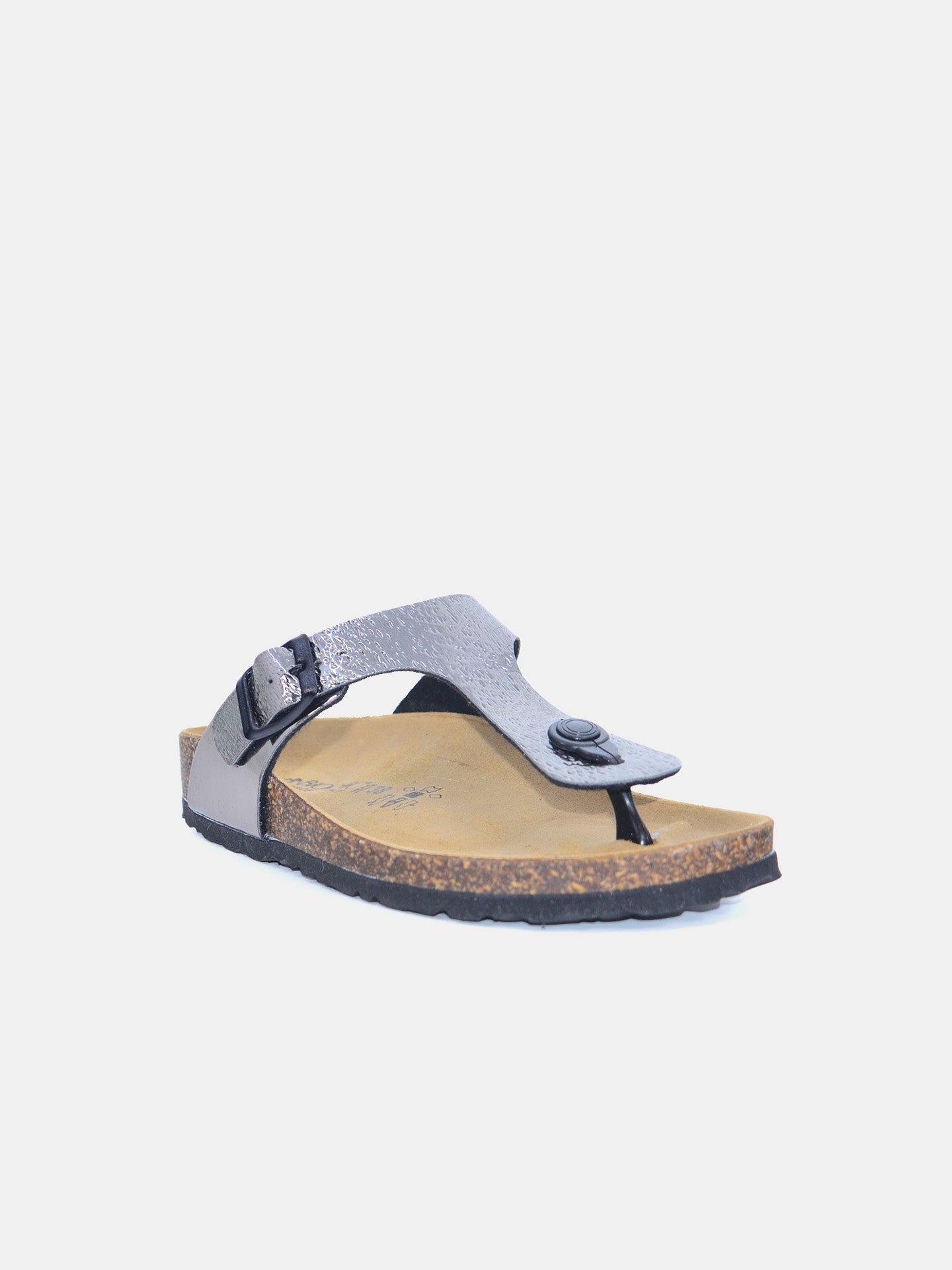Biochic Women's Gizeh Laminated Upper Sandals #color_Gray