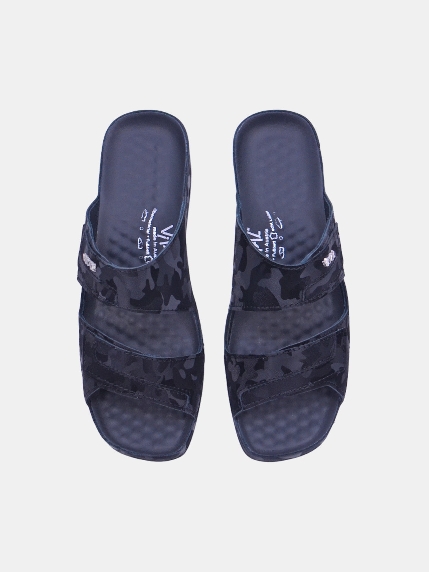 Vital 08062AS Women's Slider Sandals #color_Black