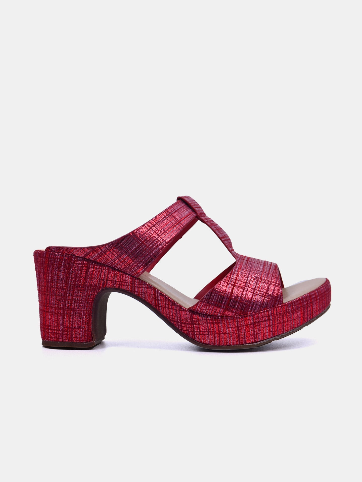 Michelle Morgan 114RC25H Women's Heels Sandals #color_Red