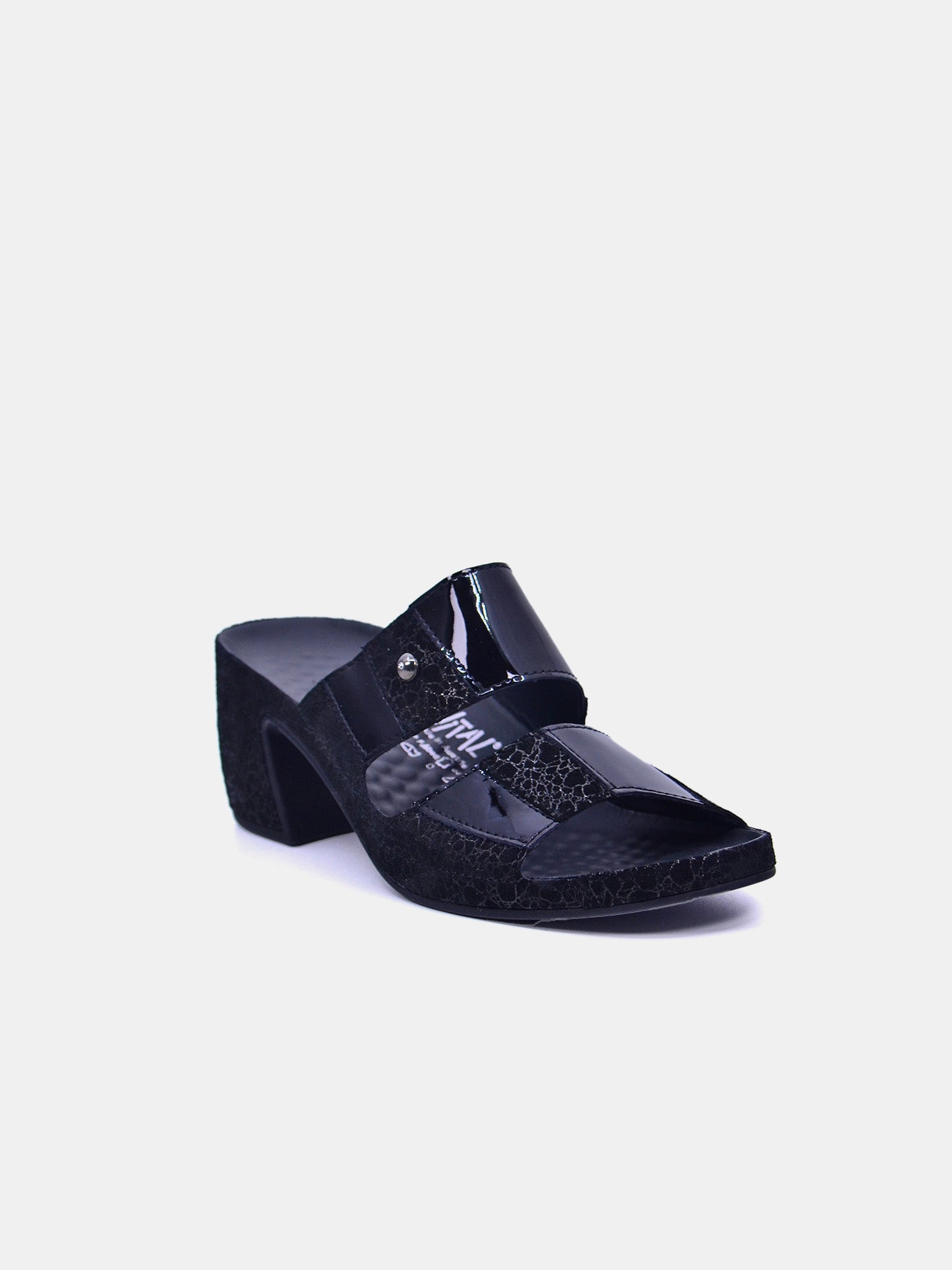 Vital 82006AS Women's Heeled Sandals #color_Black