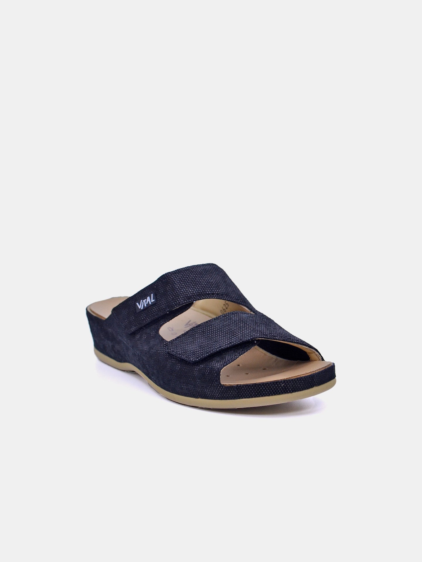 Vital 0625MAS Women's Slider Sandals #color_Black