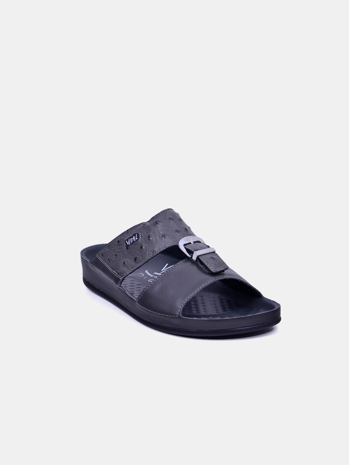 Vital 09111S Men's Slider Sandals #color_Grey