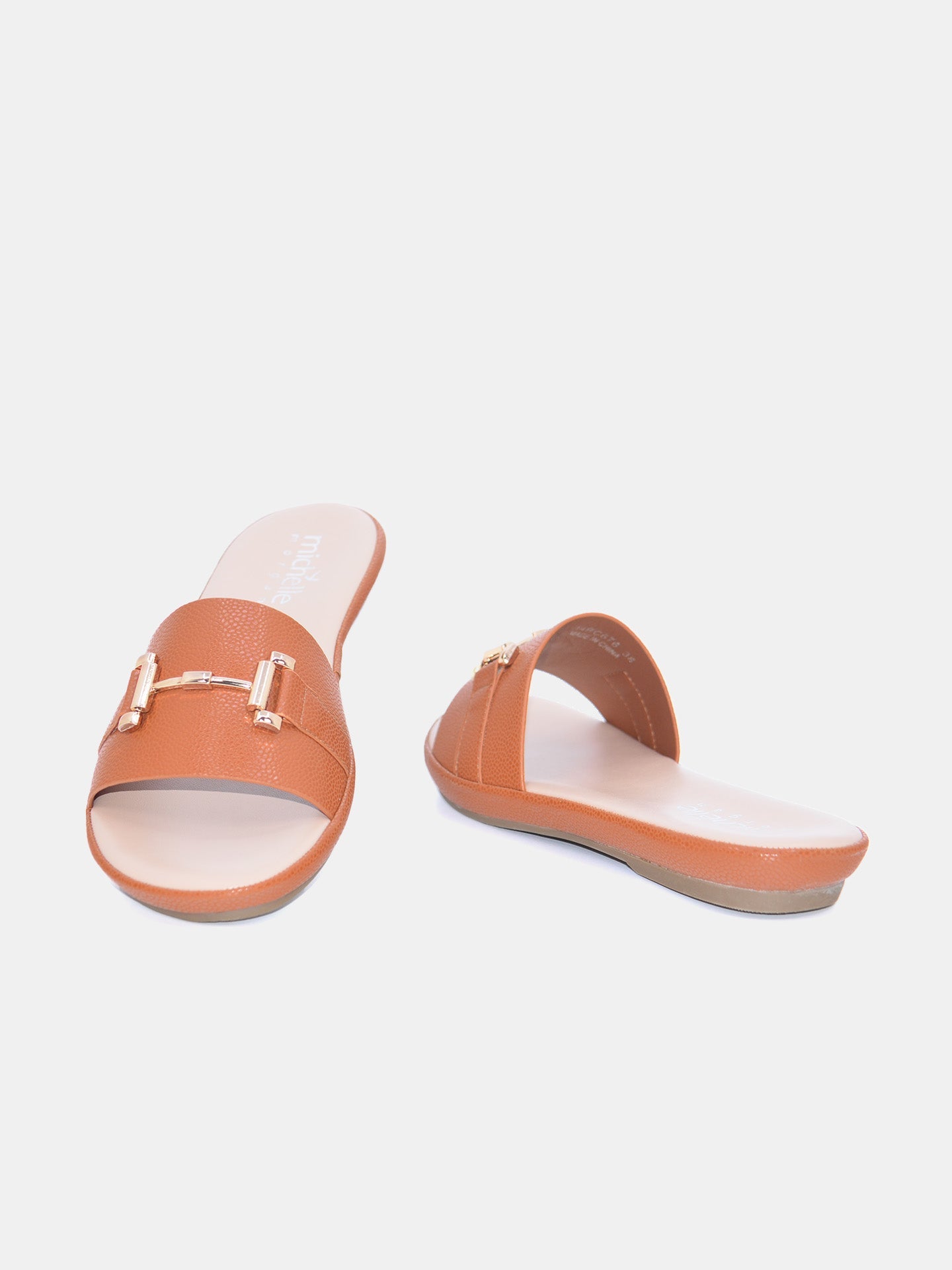 Michelle Morgan 114RC676 Women's Flat Sandals #color_Light Brown