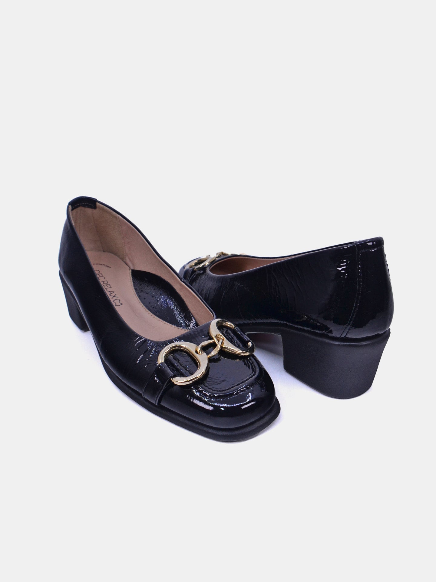 DFC Relax E-5655 Women's Heeled Shoes #color_Black