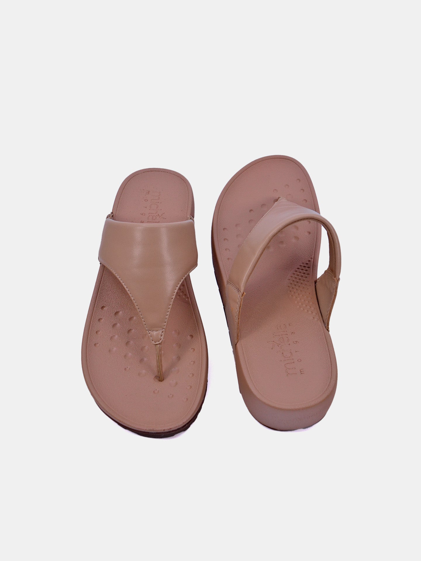 Michelle Morgan 214RJ876 Women's Sandals #color_Beige