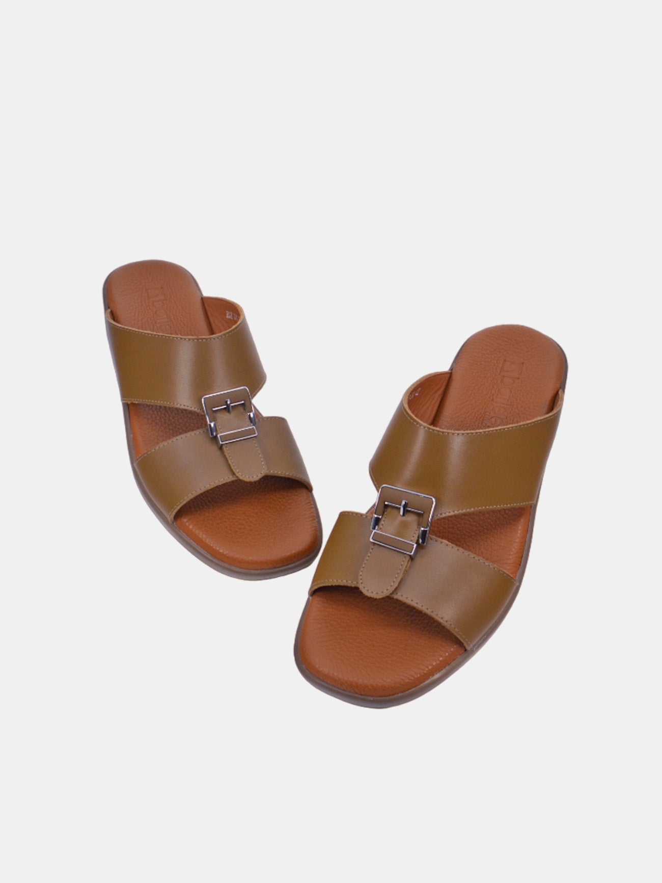 Barjeel Uno BGT-01 Men's Arabic Sandals #color_Brown