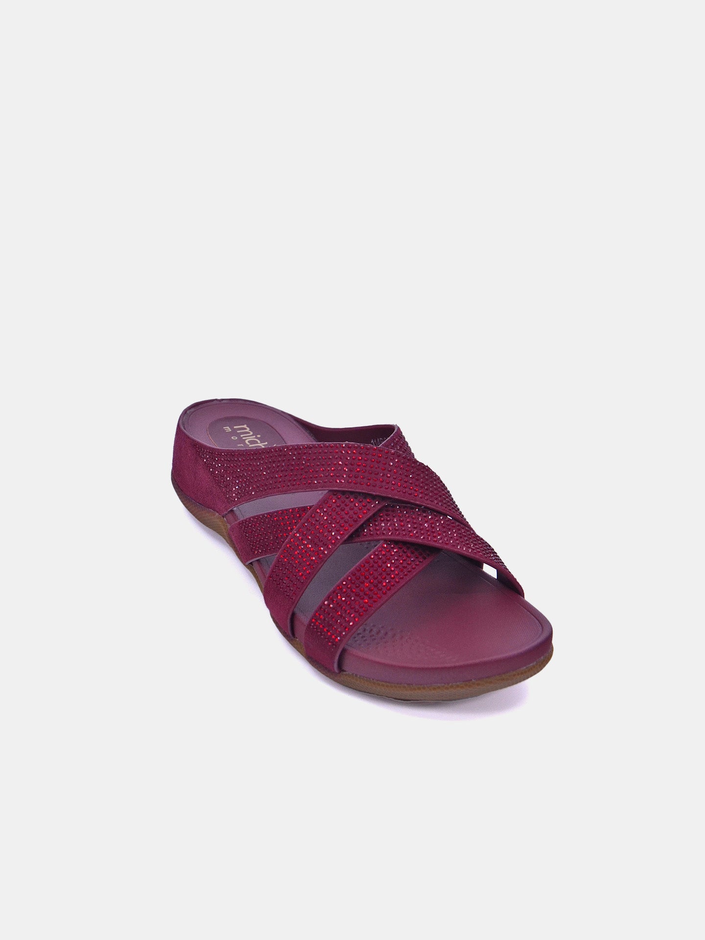 Michelle Morgan 114RC278 Women's Casual Sandals #color_Maroon