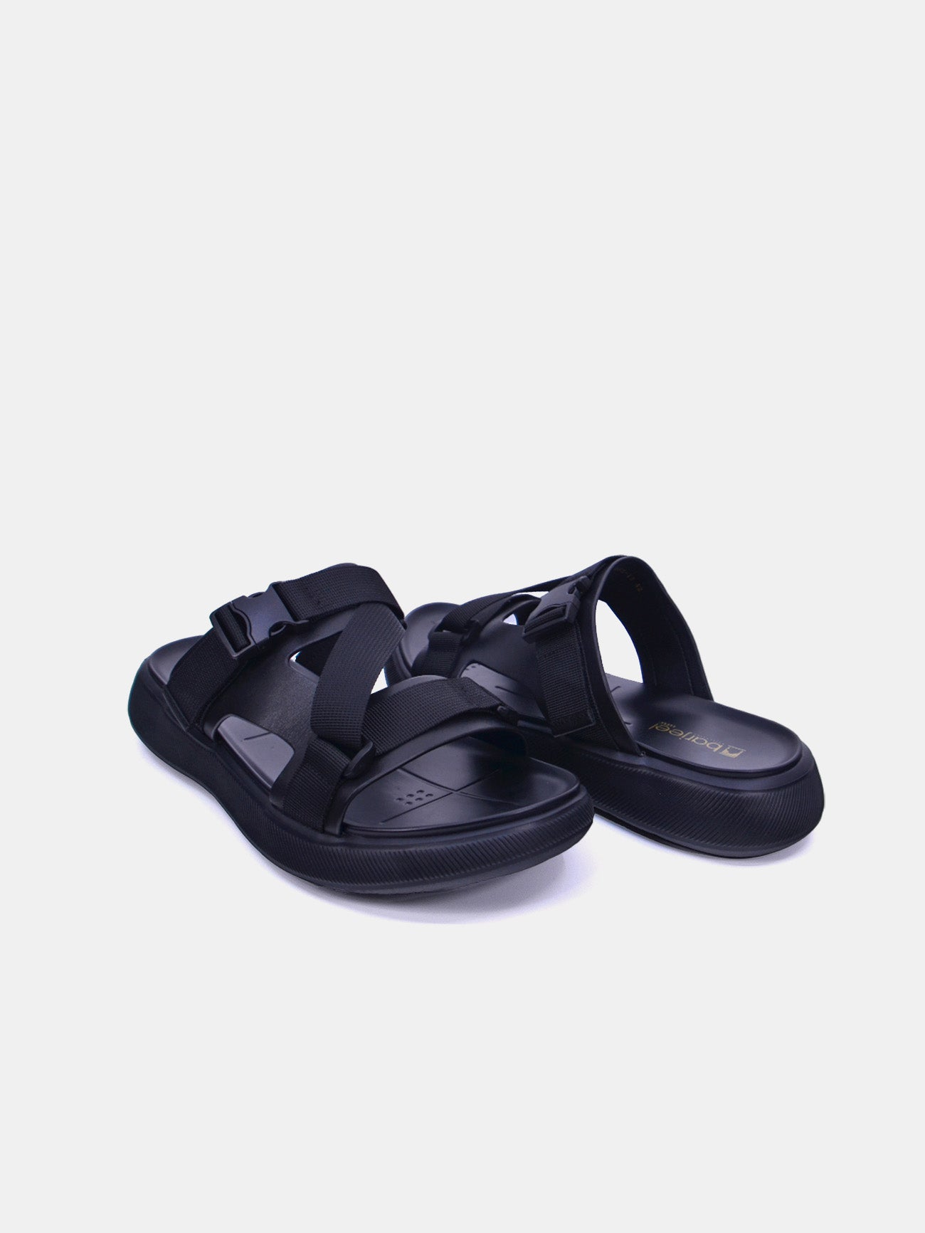Barjeel Uno 9182-13 Men's Sandals #color_Black